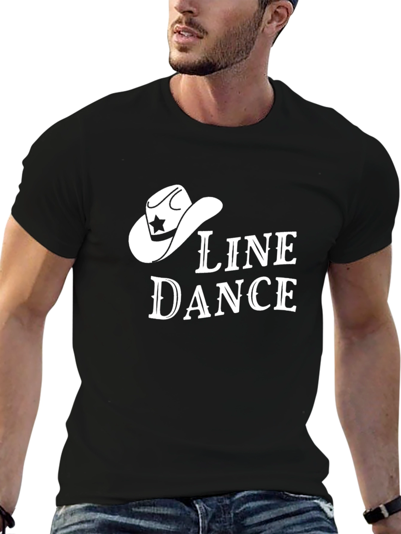 Line Dance Cowboy Hat Graphic Tee