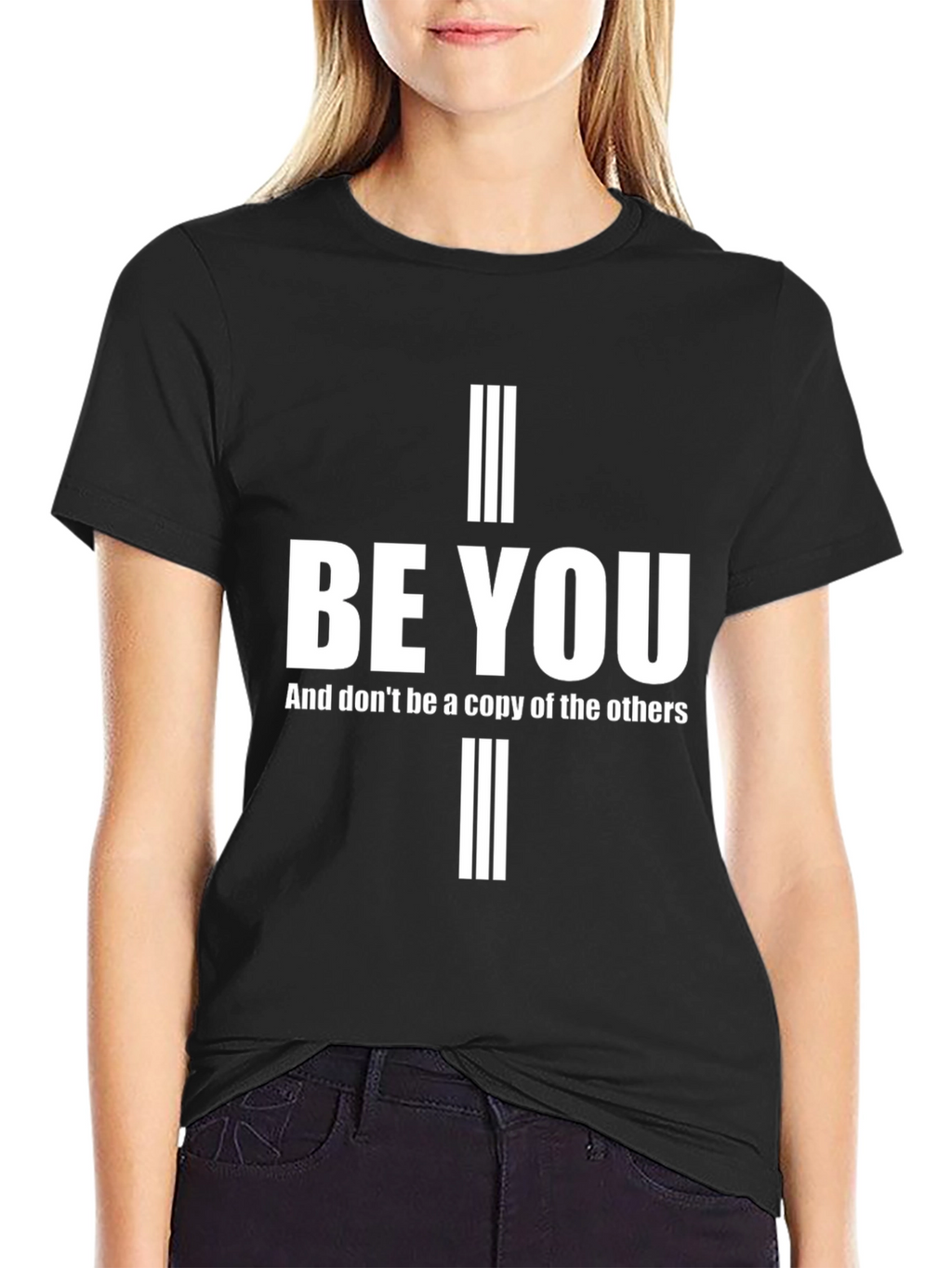 Inspirational Be You Black Graphic Tee