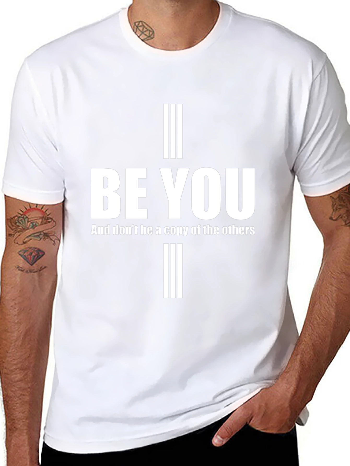 Inspirational Be You Black Graphic Tee
