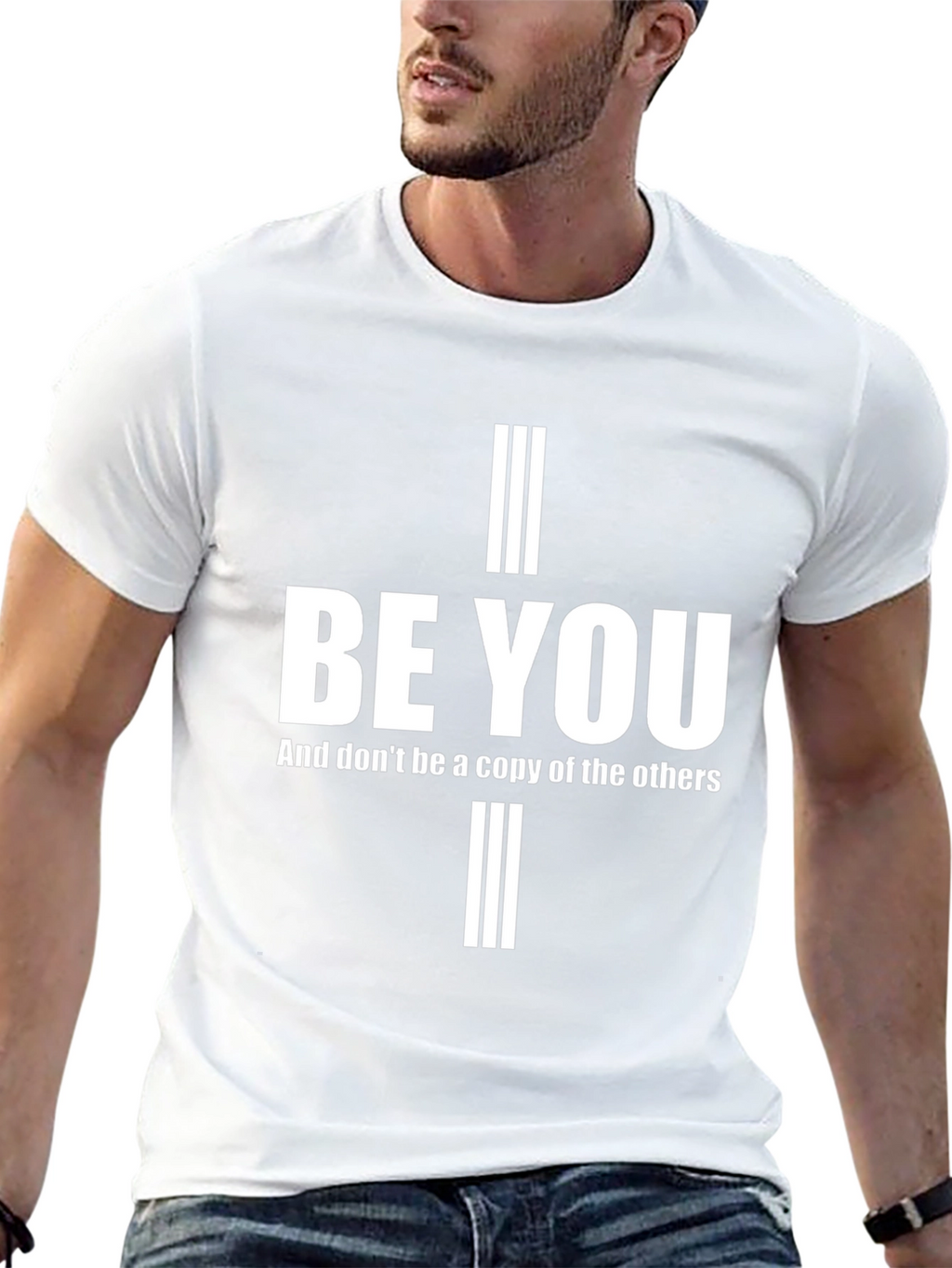 Inspirational Be You Black Graphic Tee