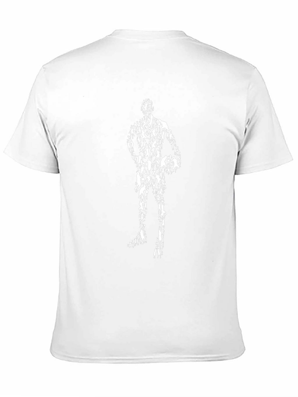 Mens Black Basketball Silhouette Graphic Tee