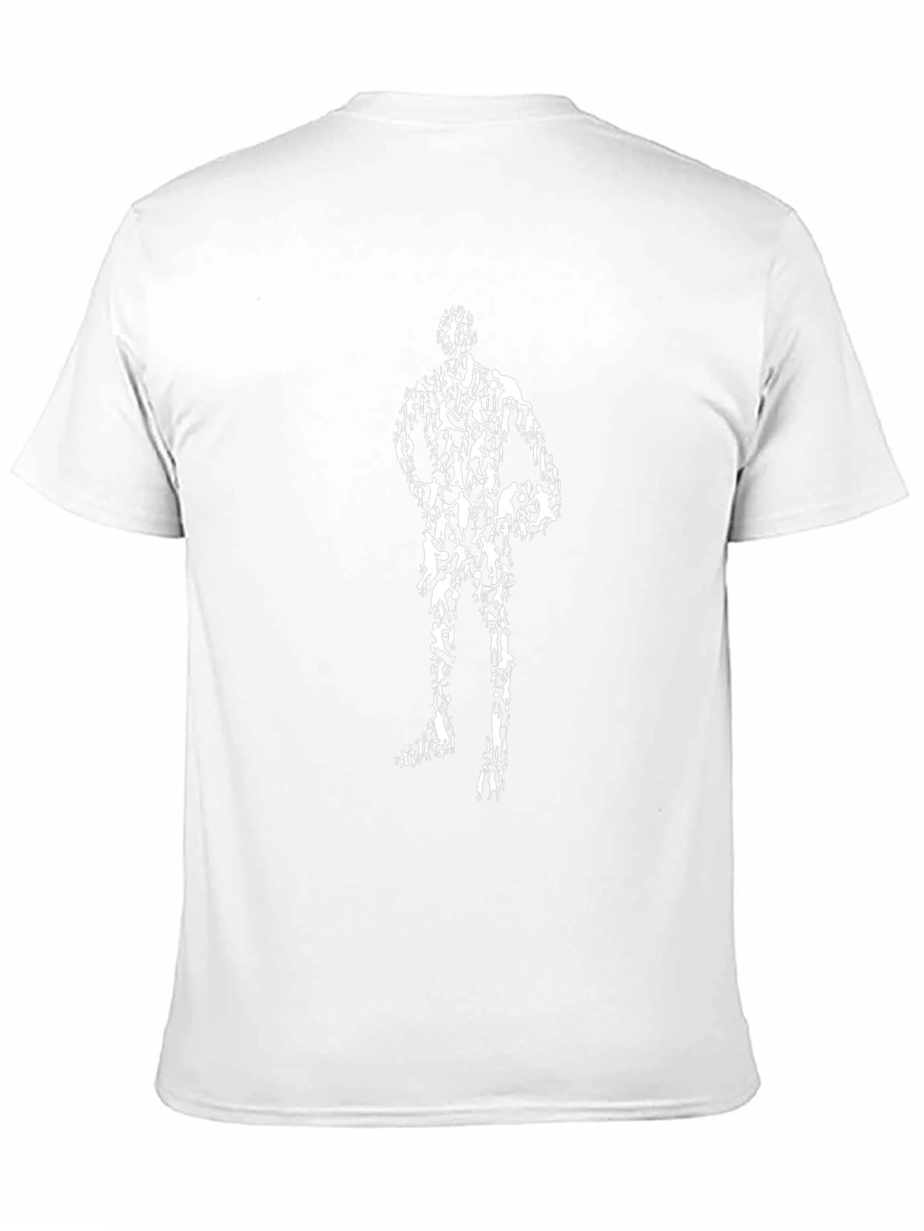 Mens Black Basketball Silhouette Graphic Tee