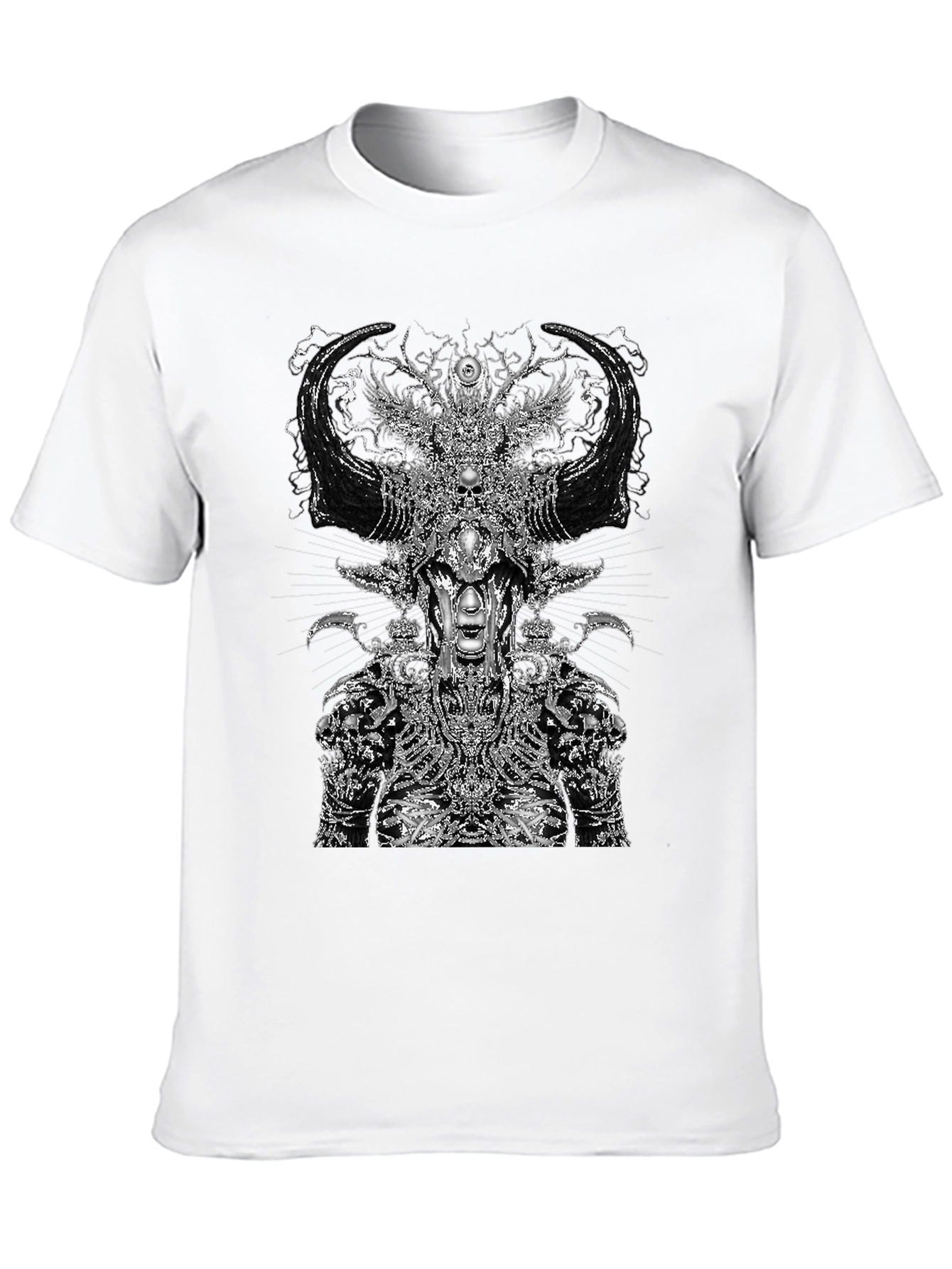 Dark Mystic Graphic Print Black T-Shirt