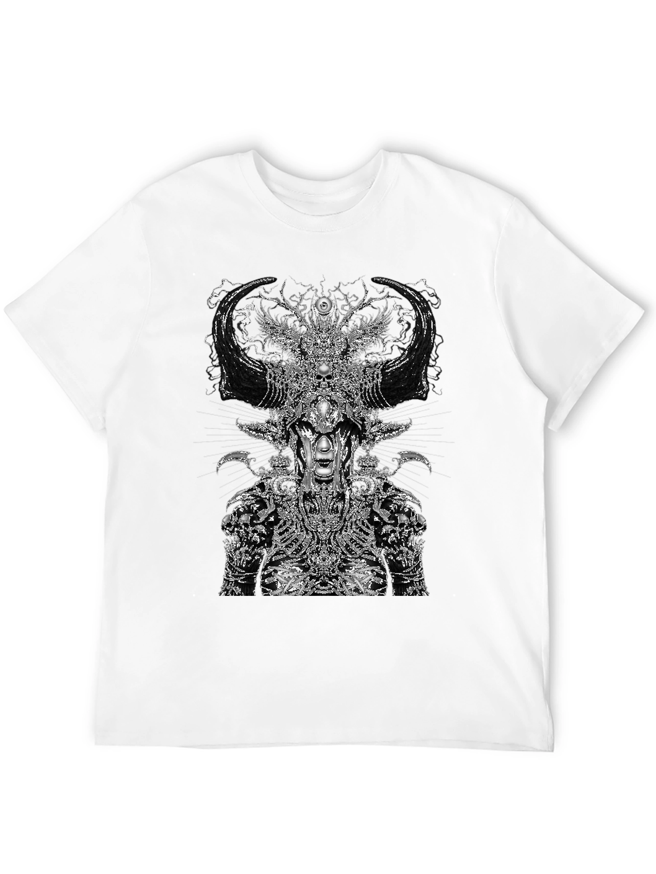 Dark Mystic Graphic Print Black T-Shirt