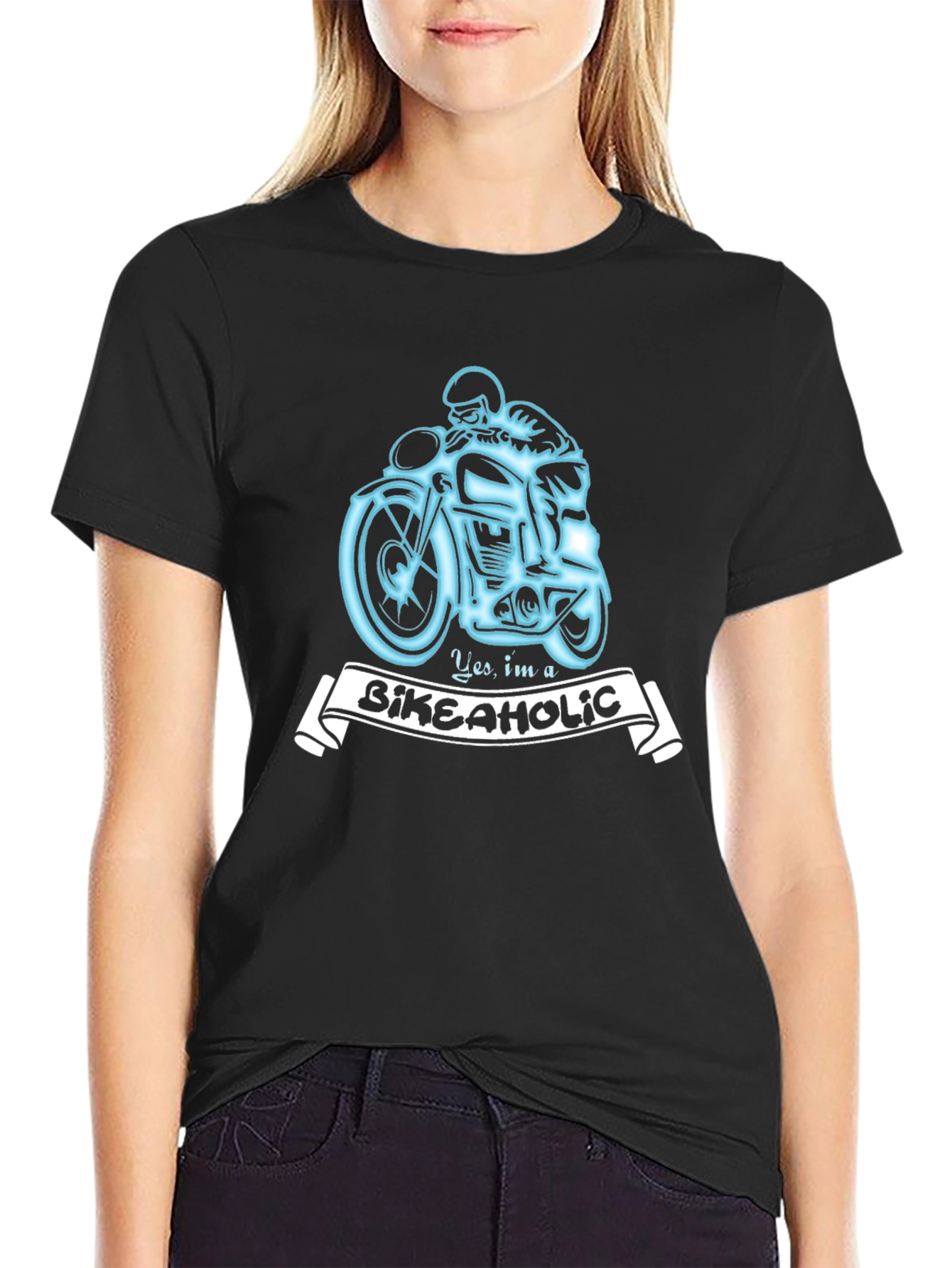 Bikeaholic T-Shirt - Motorcycle Rider Tee