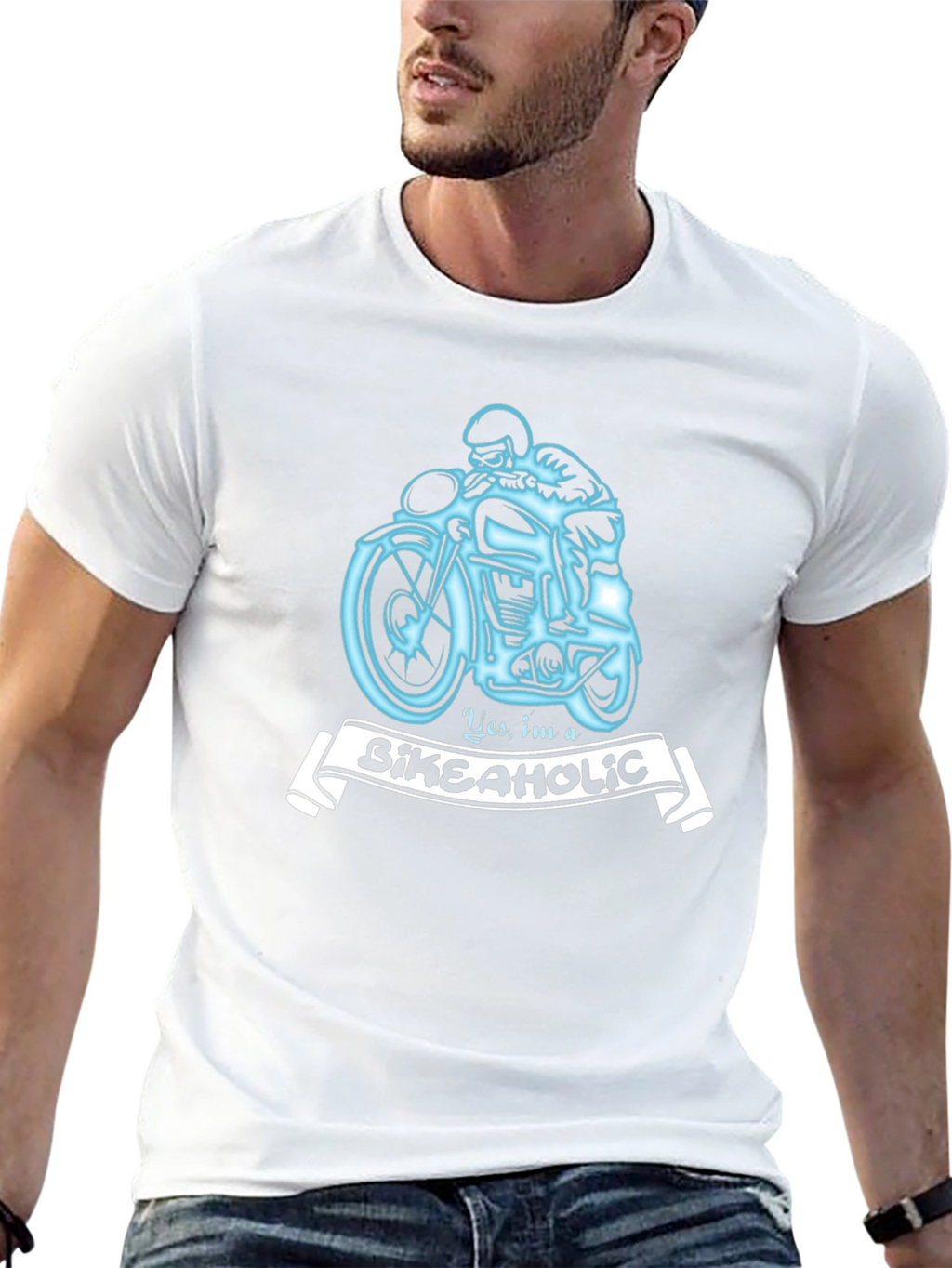 Bikeaholic T-Shirt - Motorcycle Rider Tee