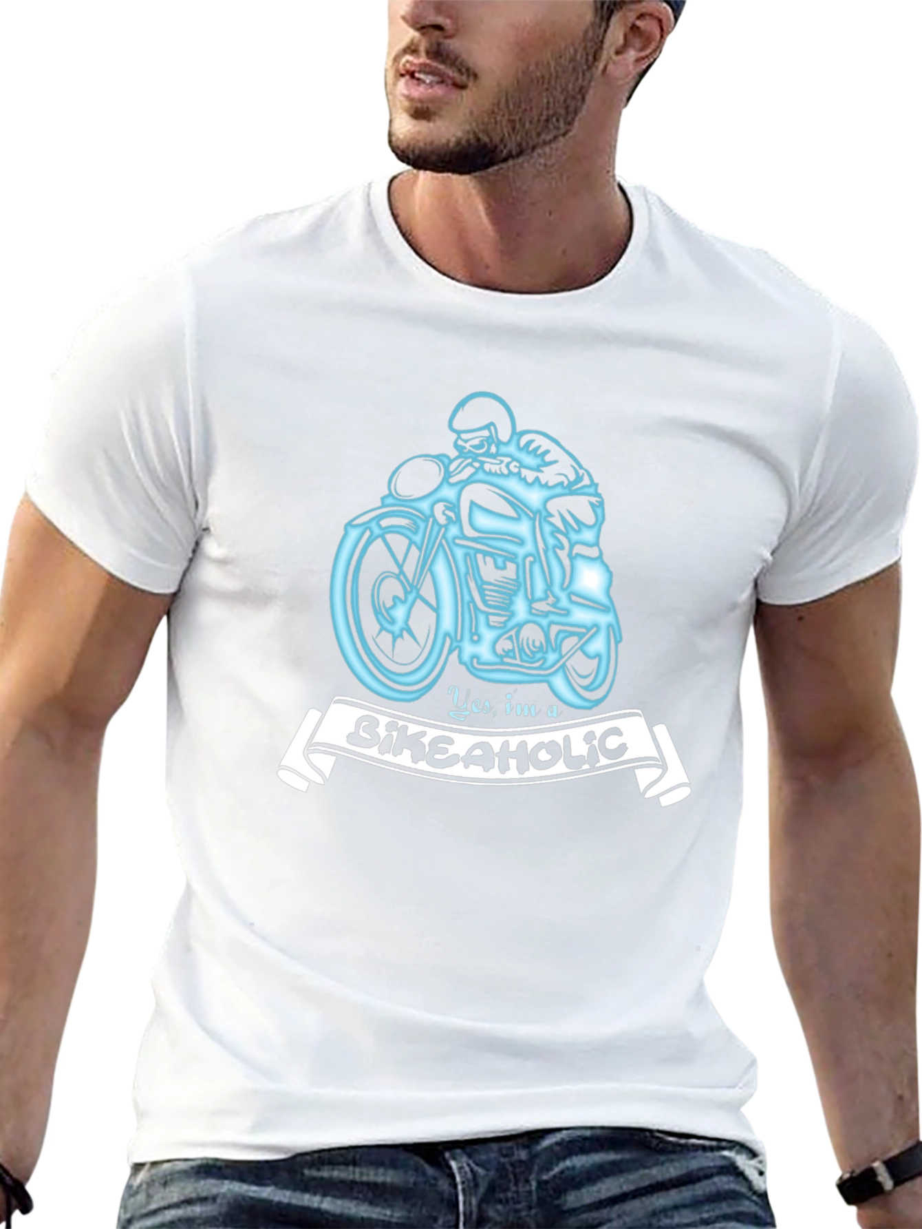 Bikeaholic T-Shirt - Motorcycle Rider Tee