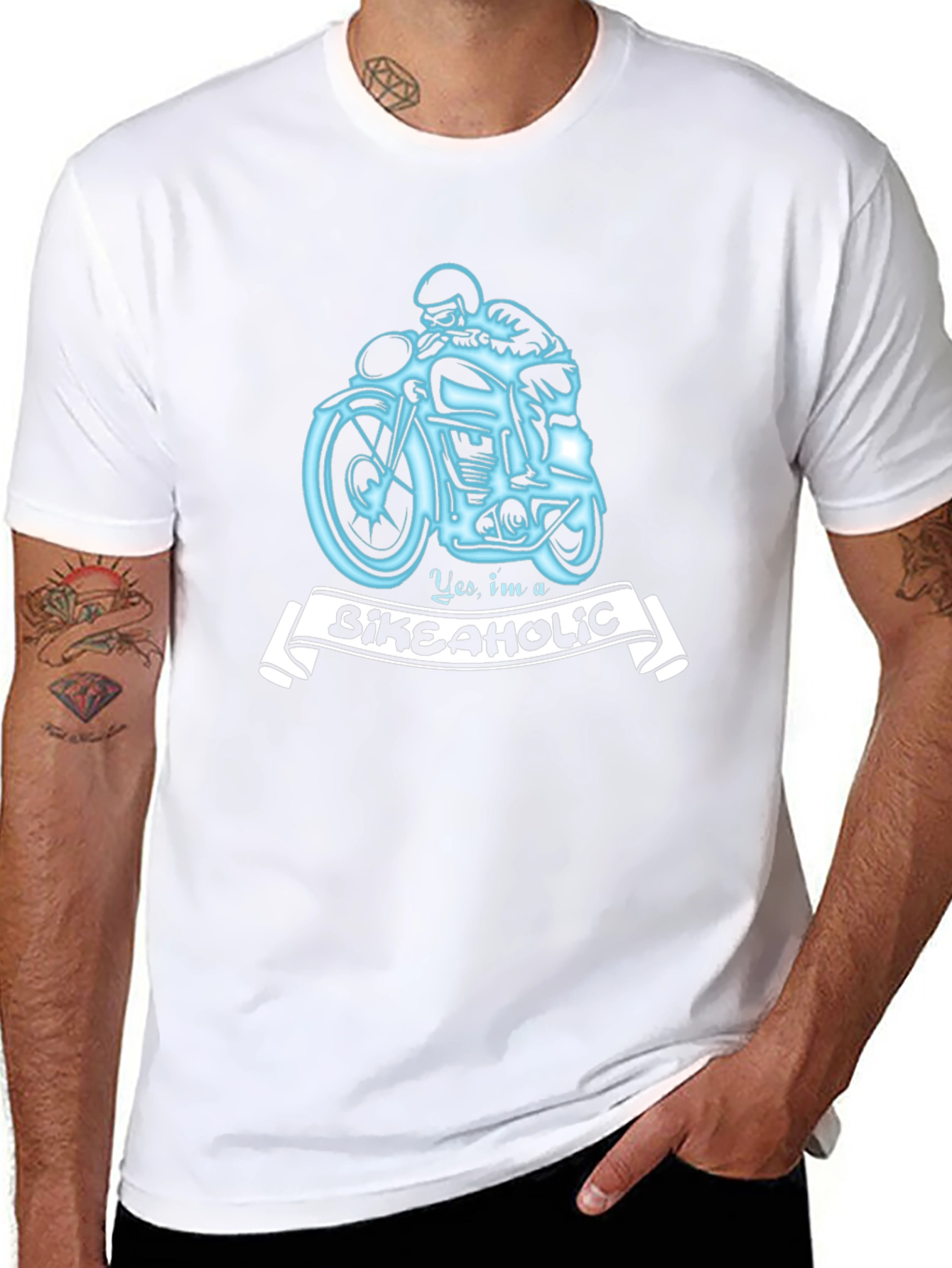 Bikeaholic T-Shirt - Motorcycle Rider Tee