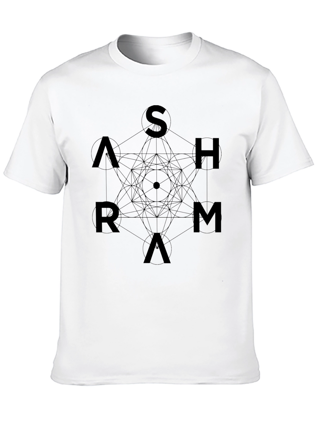 Geometric Ashram Black T-Shirt