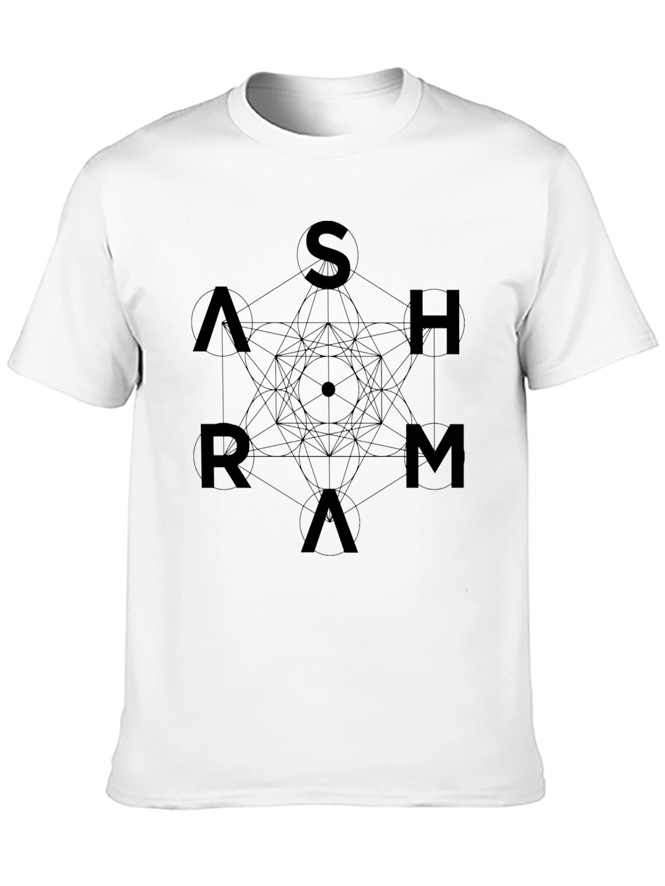 Geometric Ashram Black T-Shirt