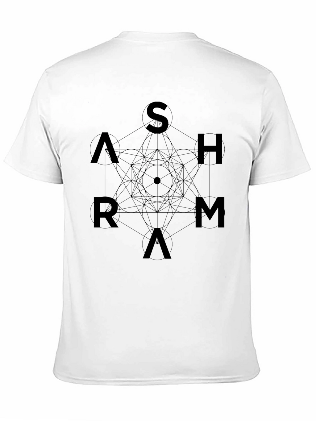 Geometric Ashram Black T-Shirt