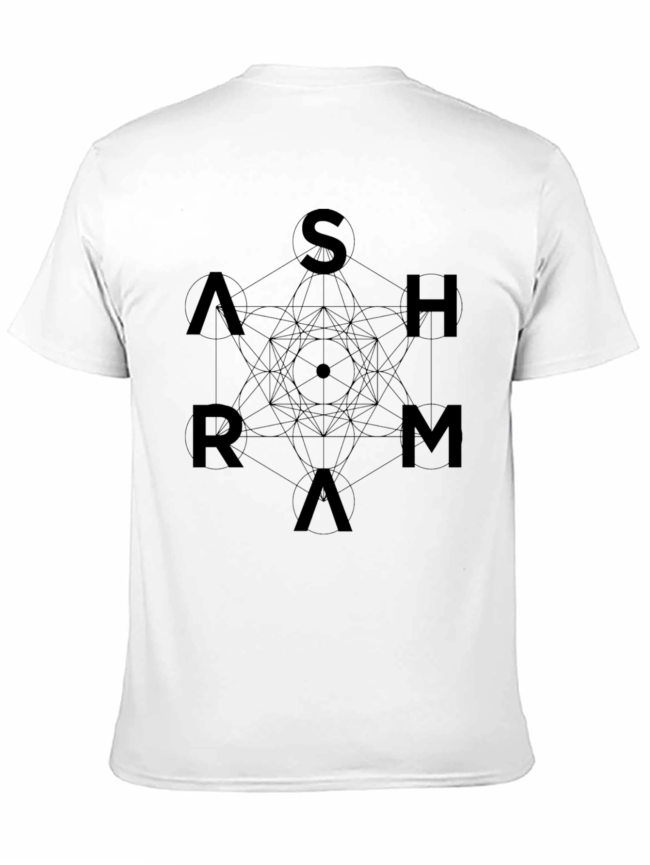 Geometric Ashram Black T-Shirt