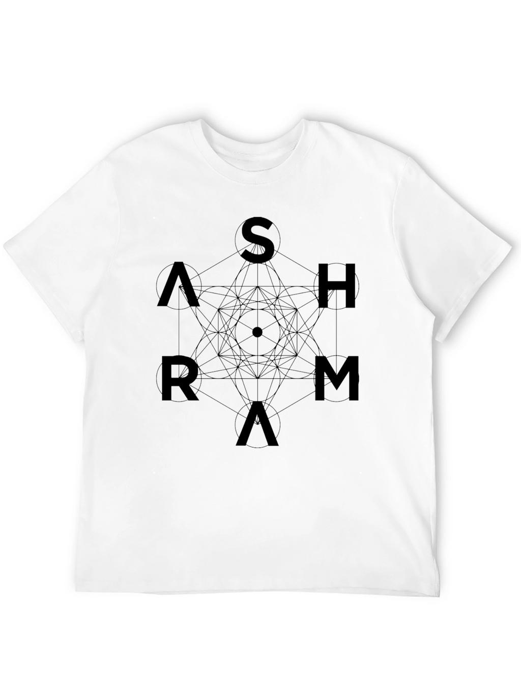 Geometric Ashram Black T-Shirt