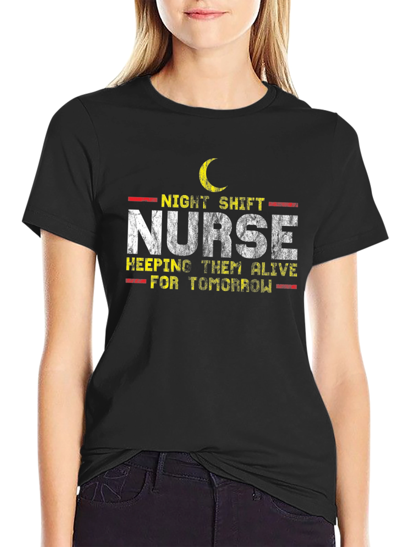 Night Shift Nurse T-Shirt - Keeping Them Alive!