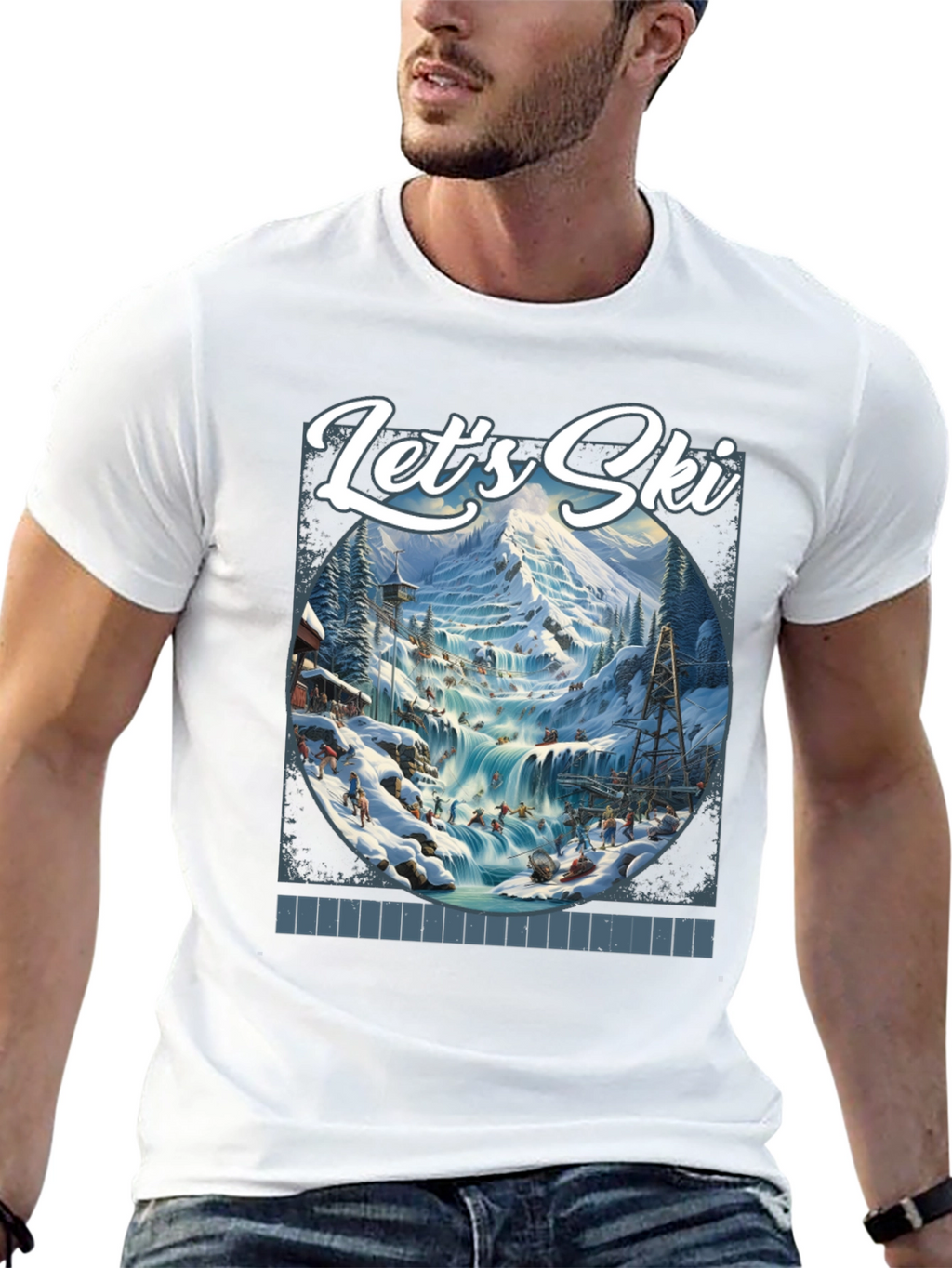 Lets Ski Graphic T-Shirt