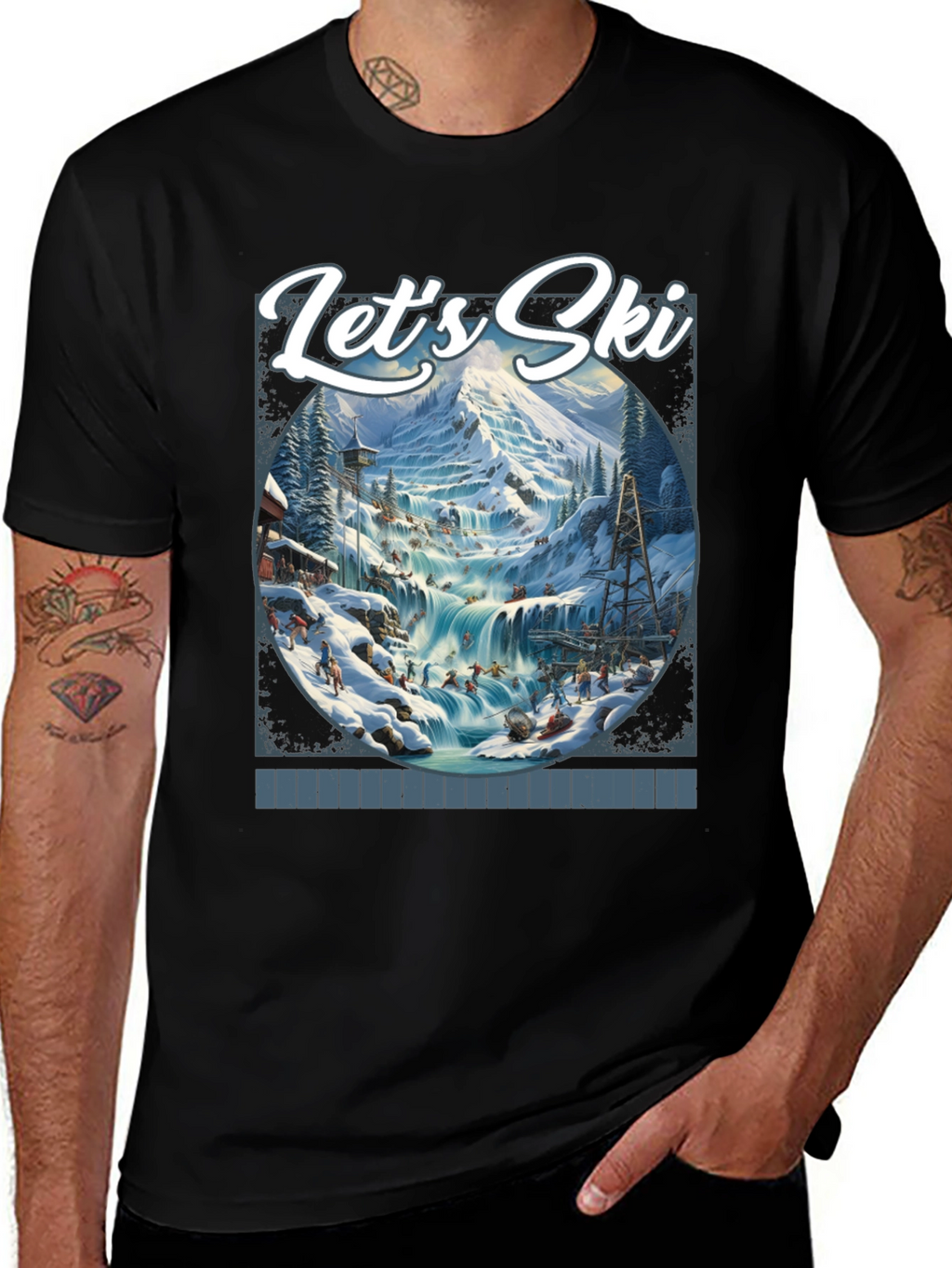 Lets Ski Graphic T-Shirt