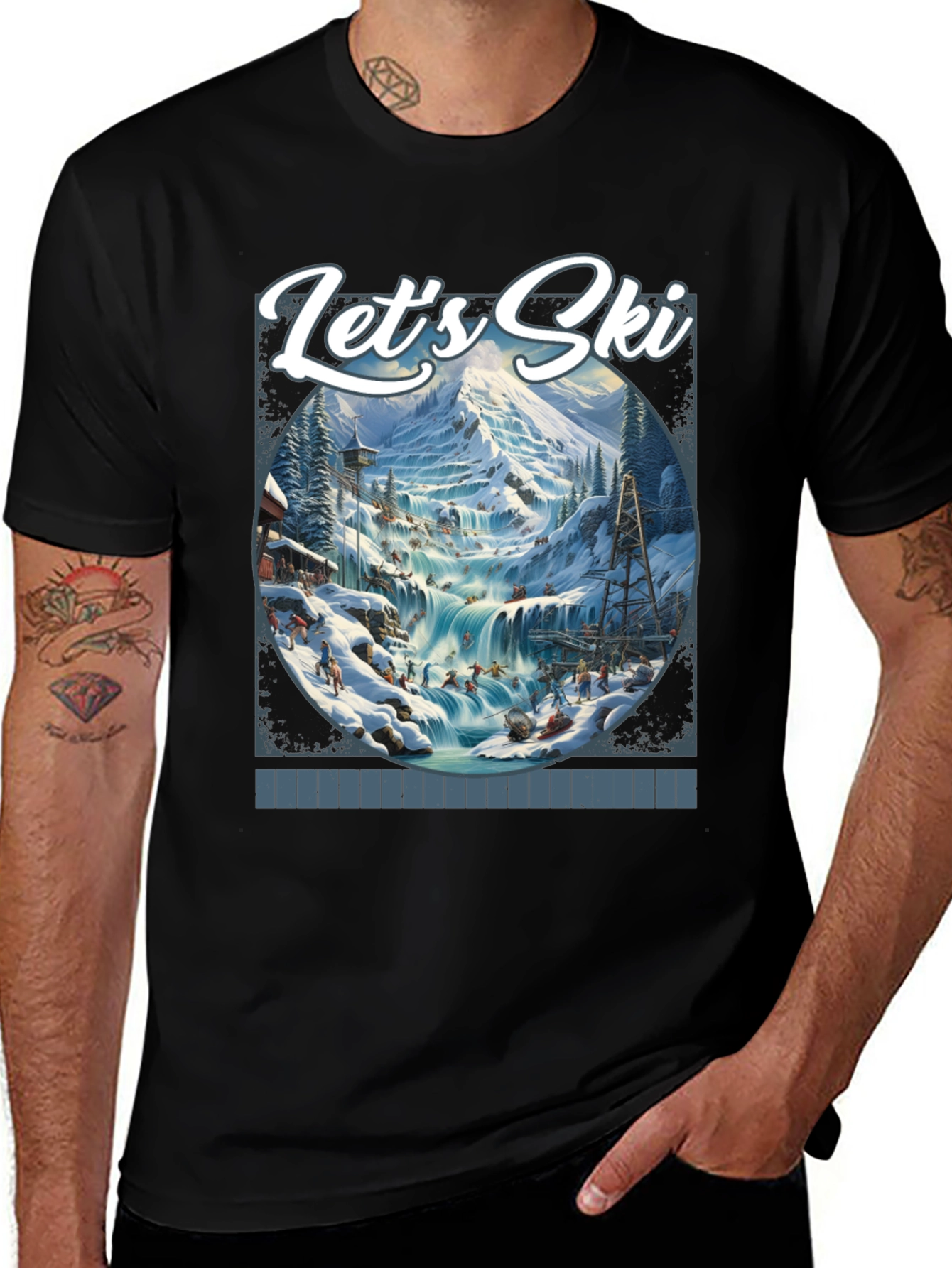 Lets Ski Graphic T-Shirt