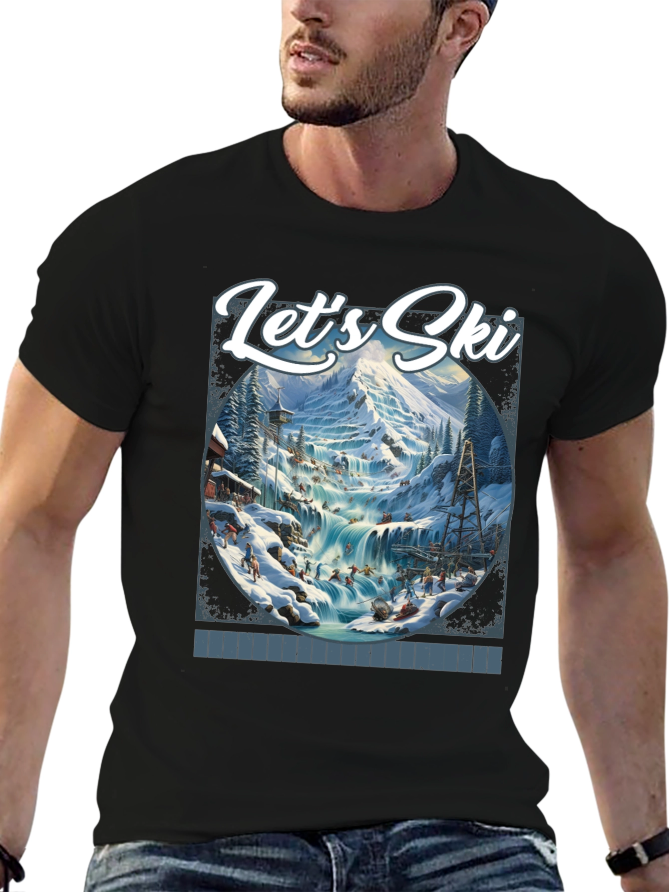 Lets Ski Graphic T-Shirt