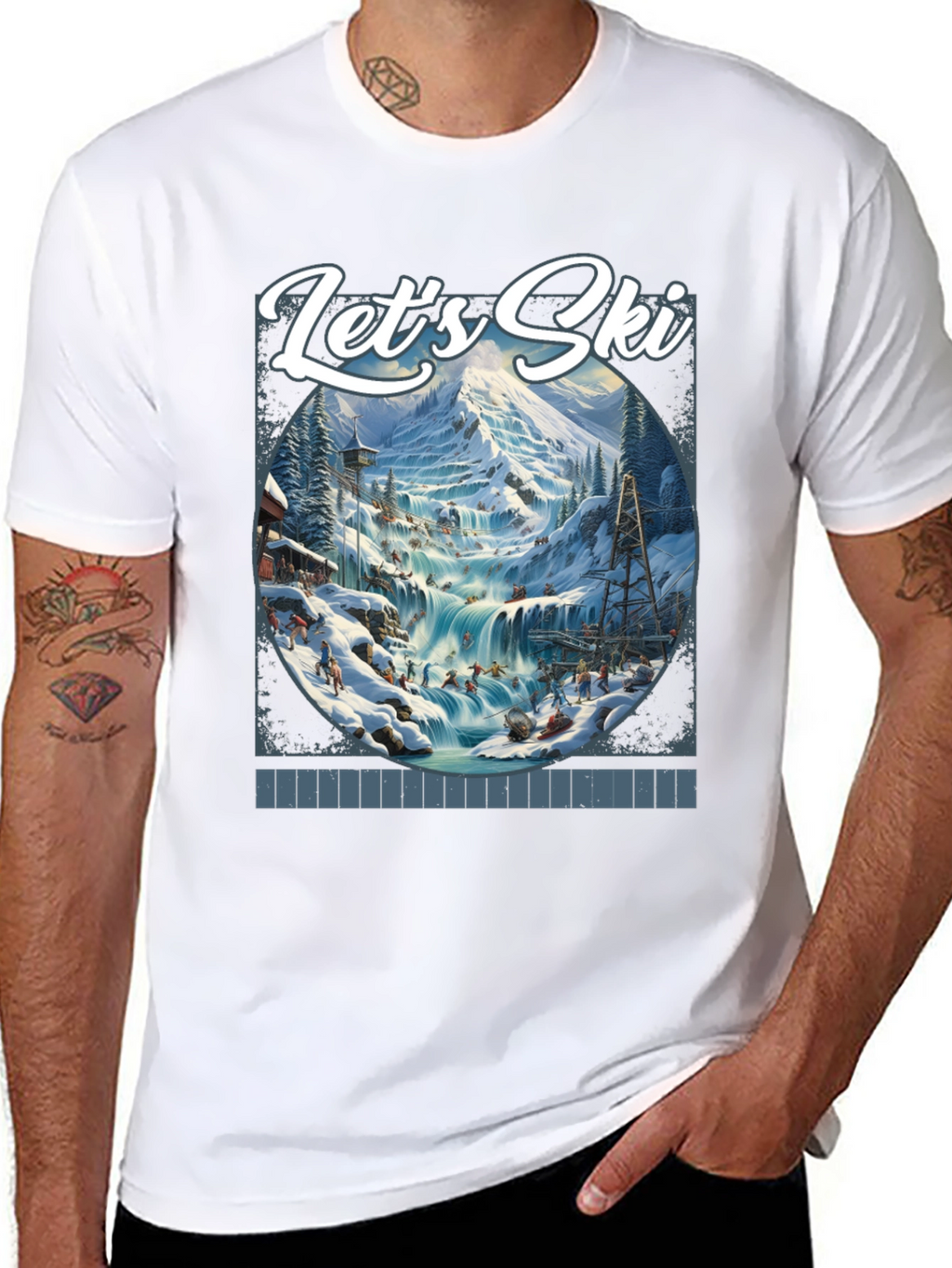 Lets Ski Graphic T-Shirt