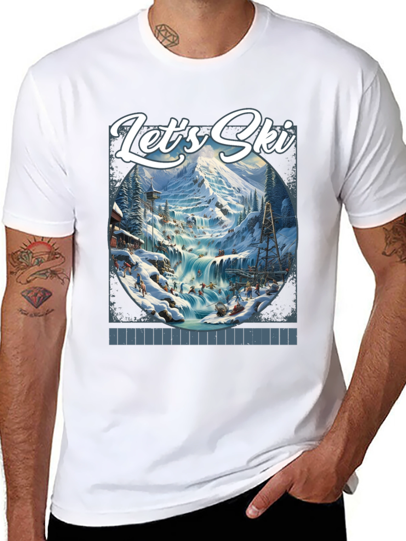 Lets Ski Graphic T-Shirt