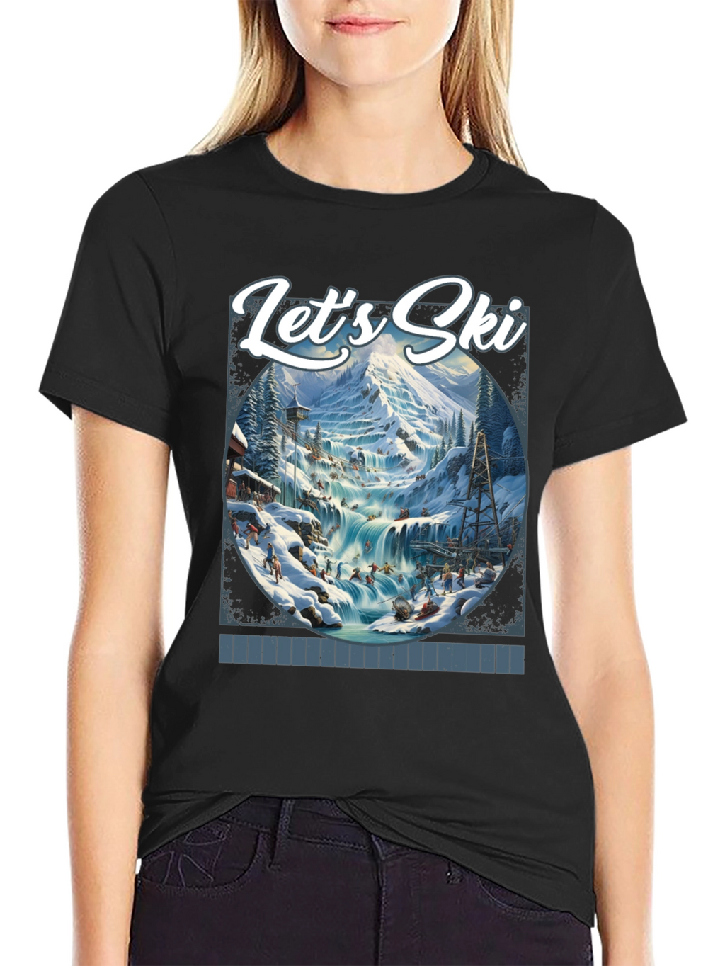 Lets Ski Graphic T-Shirt