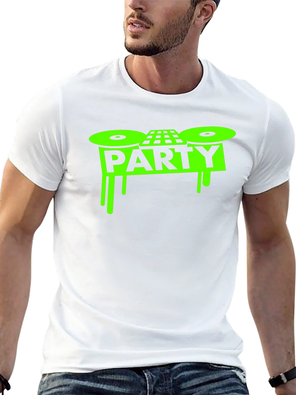 Party DJ Graphic T-Shirt - Black