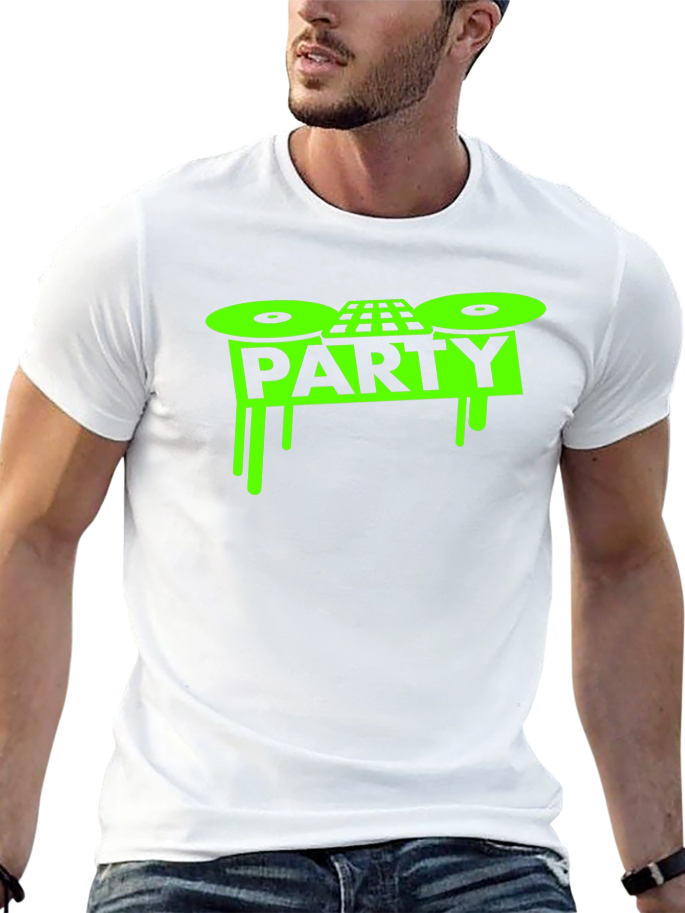 Party DJ Graphic T-Shirt - Black