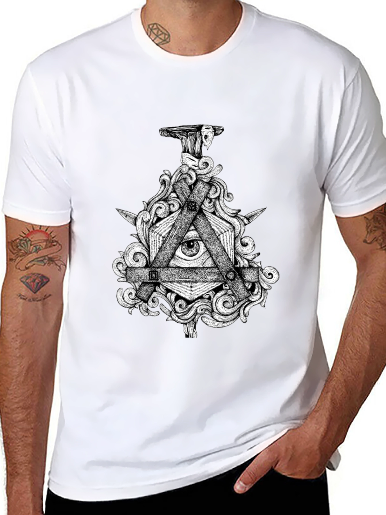 Mystic Eye Graphic Black T-Shirt