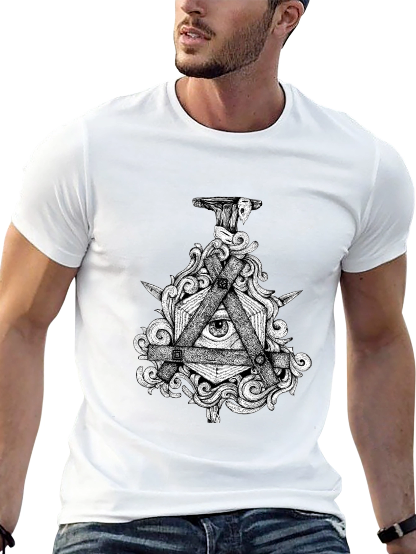Mystic Eye Graphic Black T-Shirt