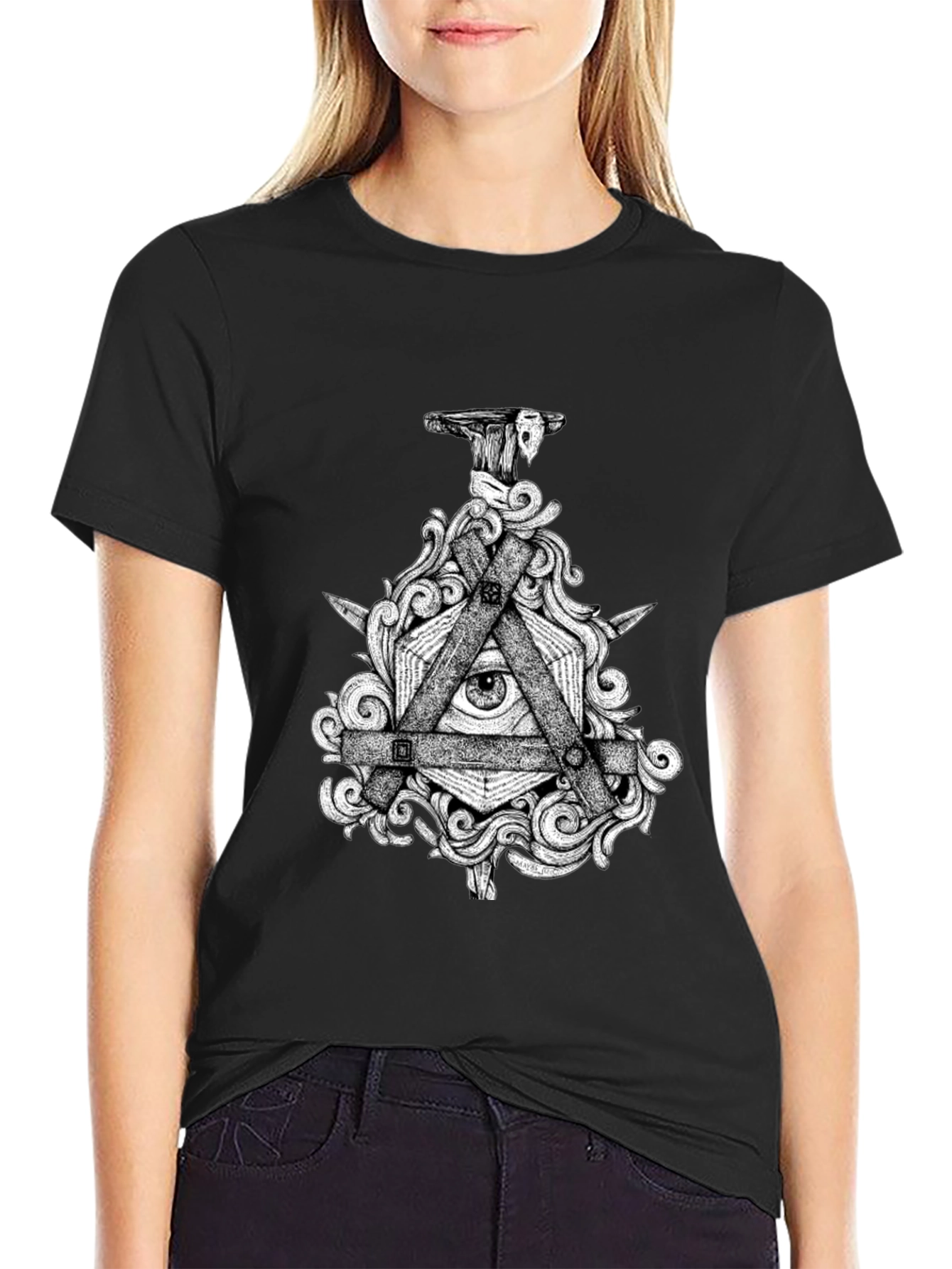 Mystic Eye Graphic Black T-Shirt