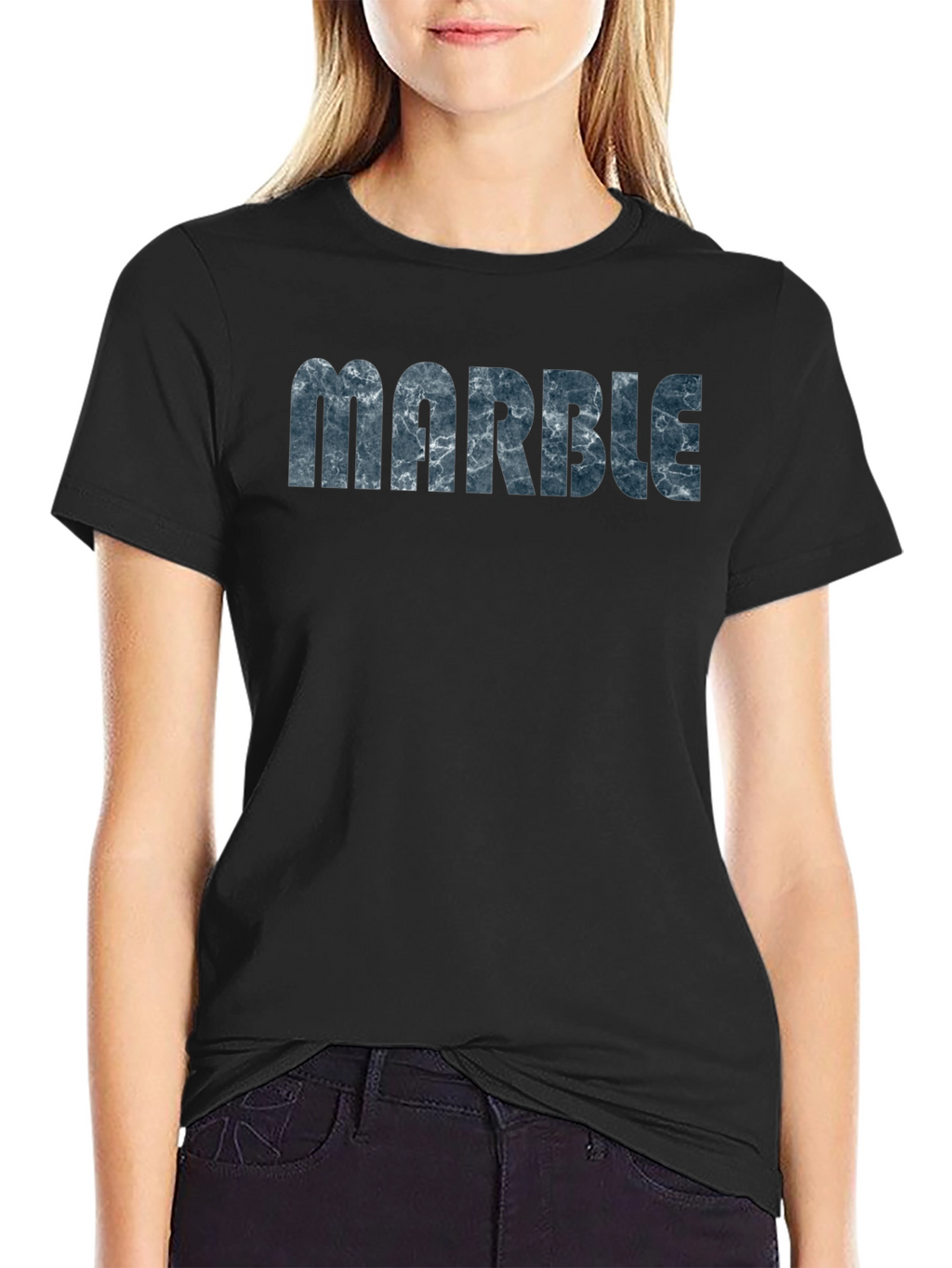 Marble Print T-Shirt - Unique Graphic Tee