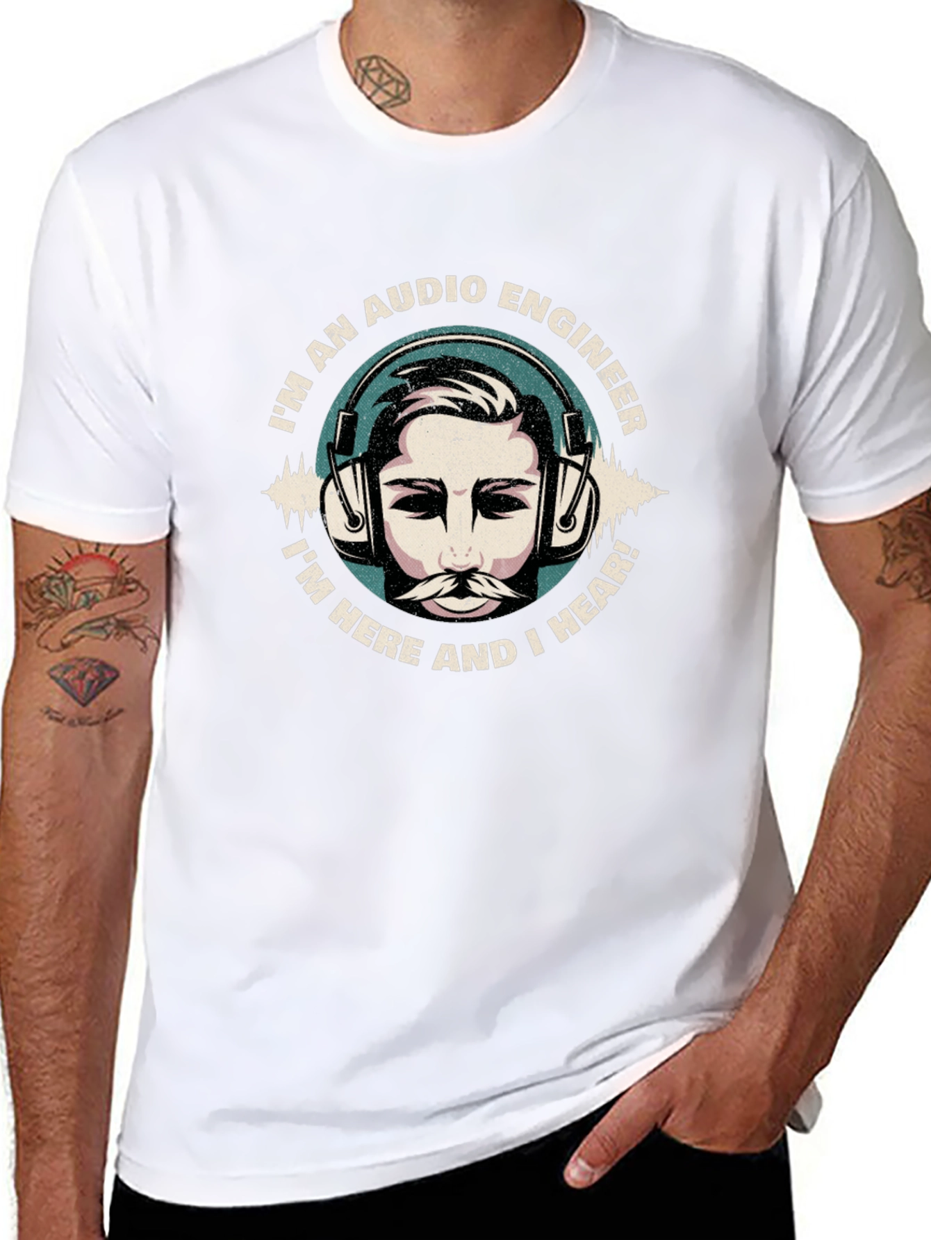 Audio Engineer T-Shirt - Hear and Present