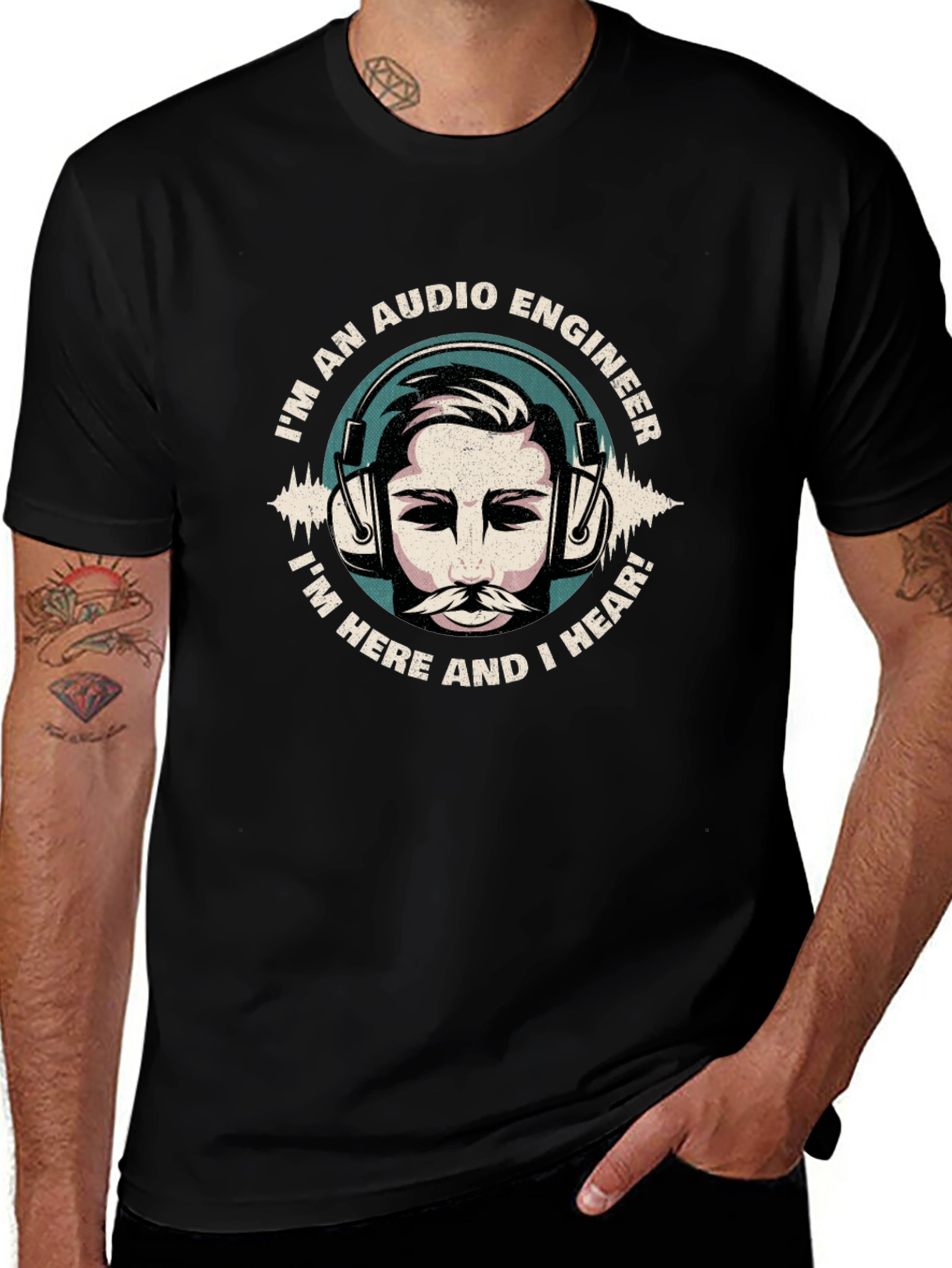Audio Engineer T-Shirt - Hear and Present