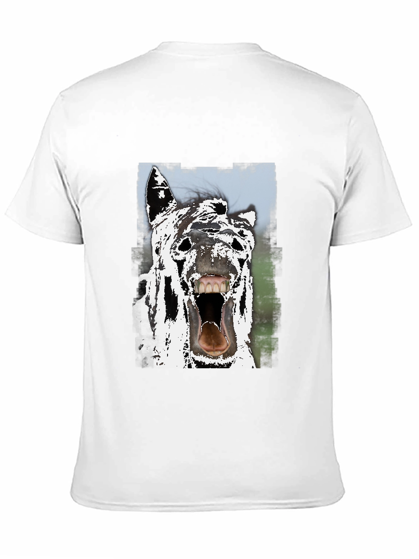 Horse Face Graphic Tee - Black