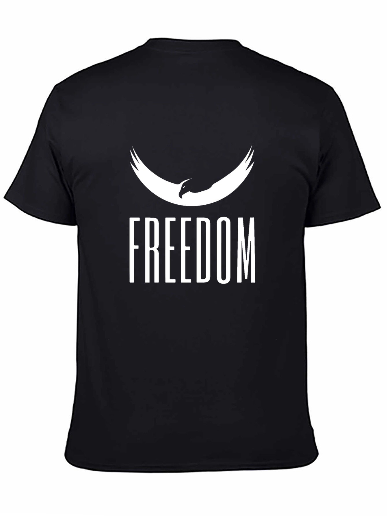 Freedom Graphic Black T-Shirt for Men