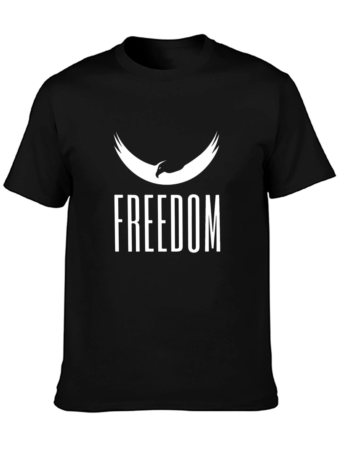 Freedom Graphic Black T-Shirt for Men