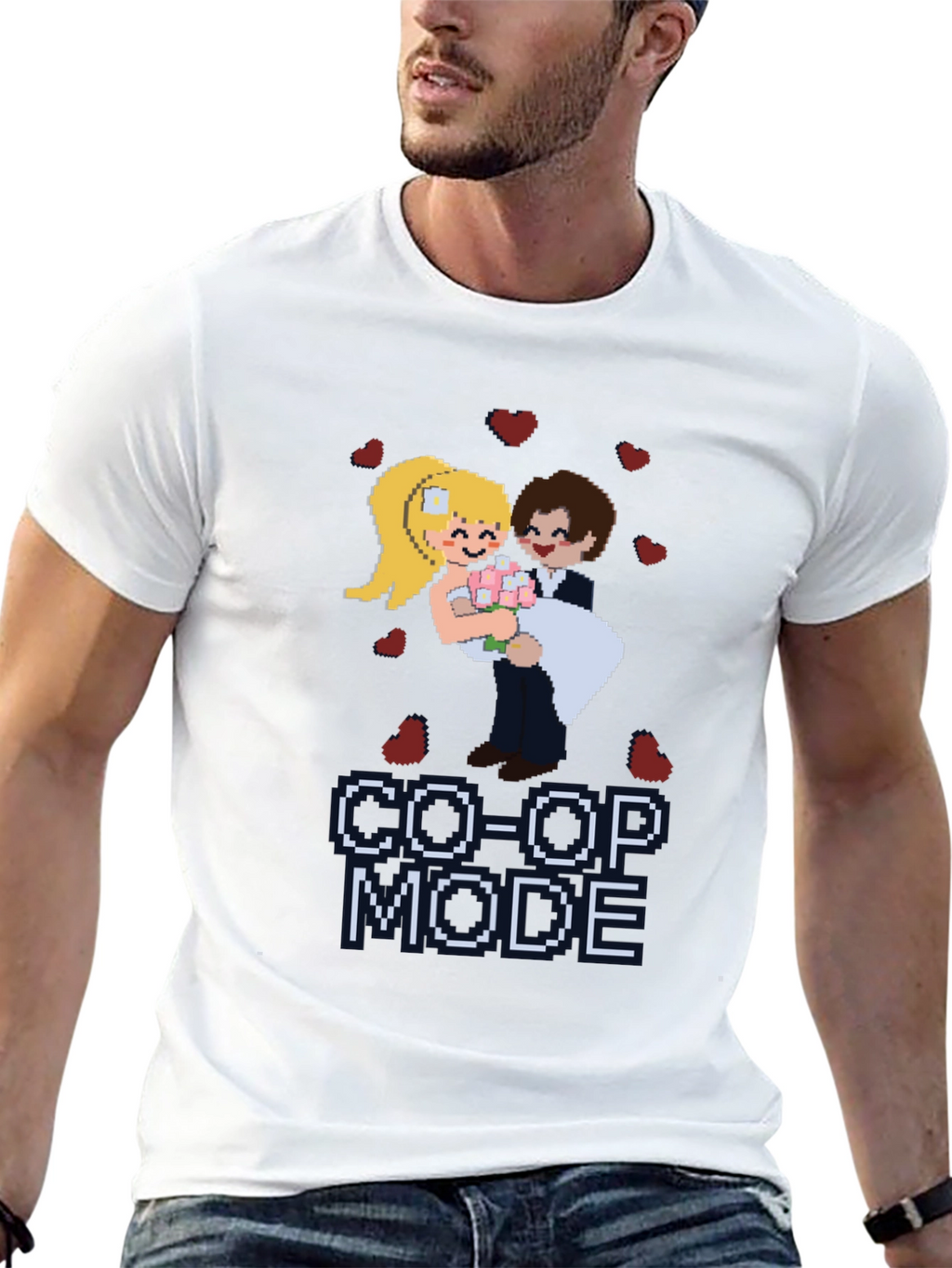 Co-Op Mode Pixel Art T-Shirt