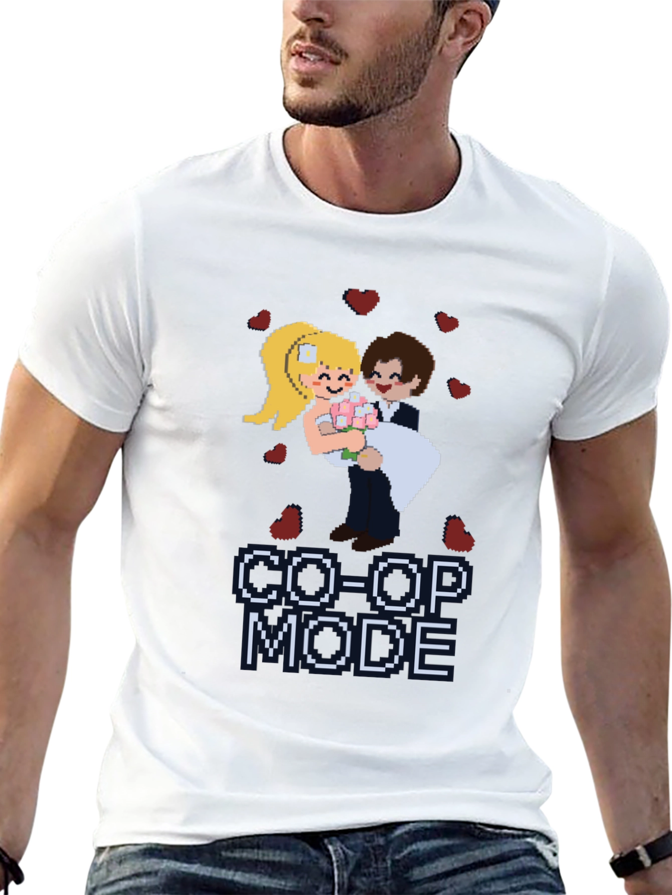 Co-Op Mode Pixel Art T-Shirt