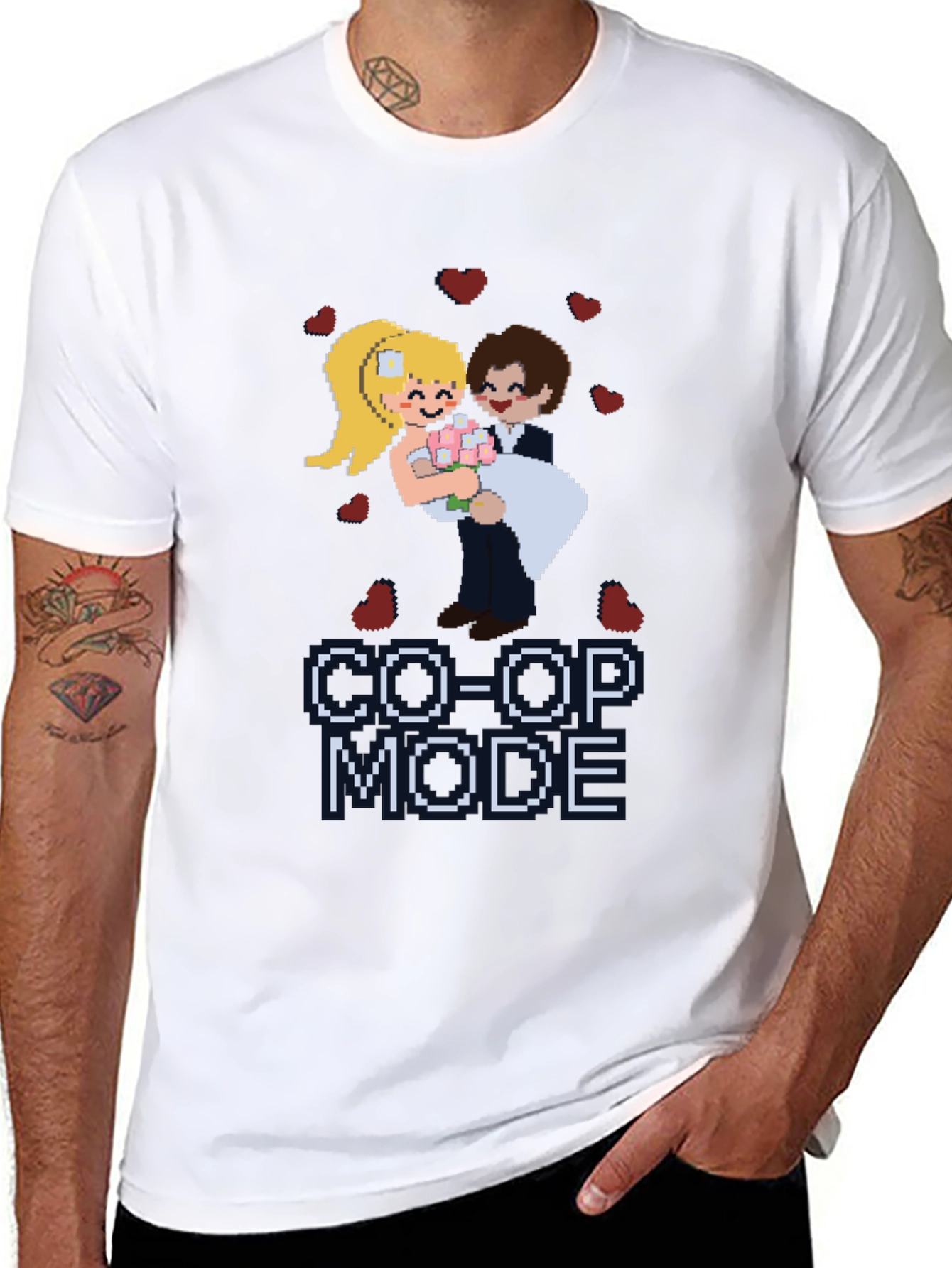 Co-Op Mode Pixel Art T-Shirt