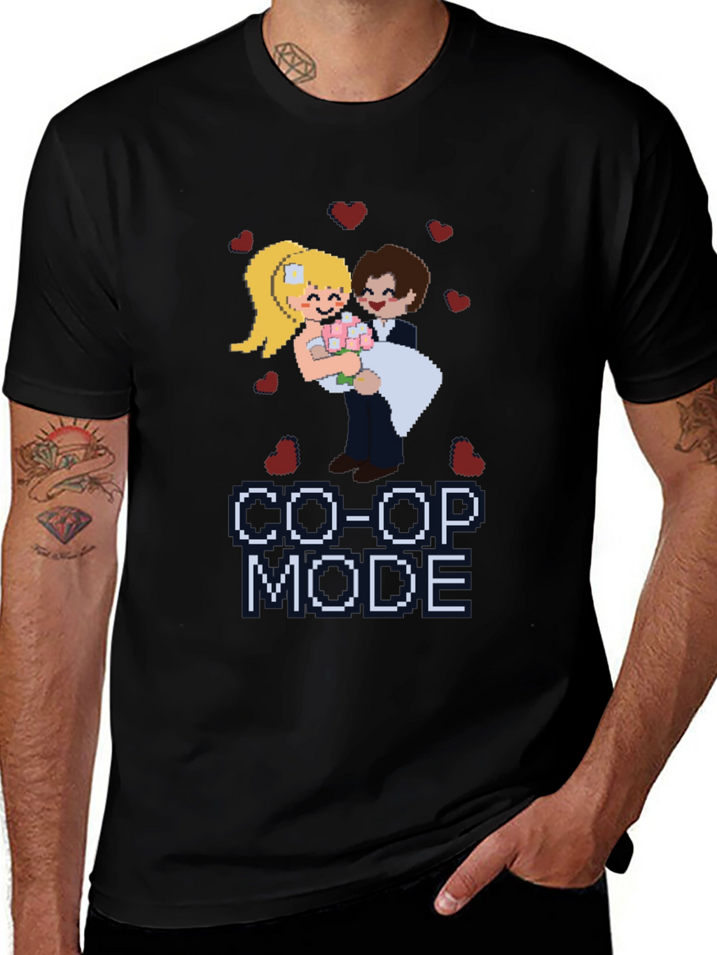 Co-Op Mode Pixel Art T-Shirt