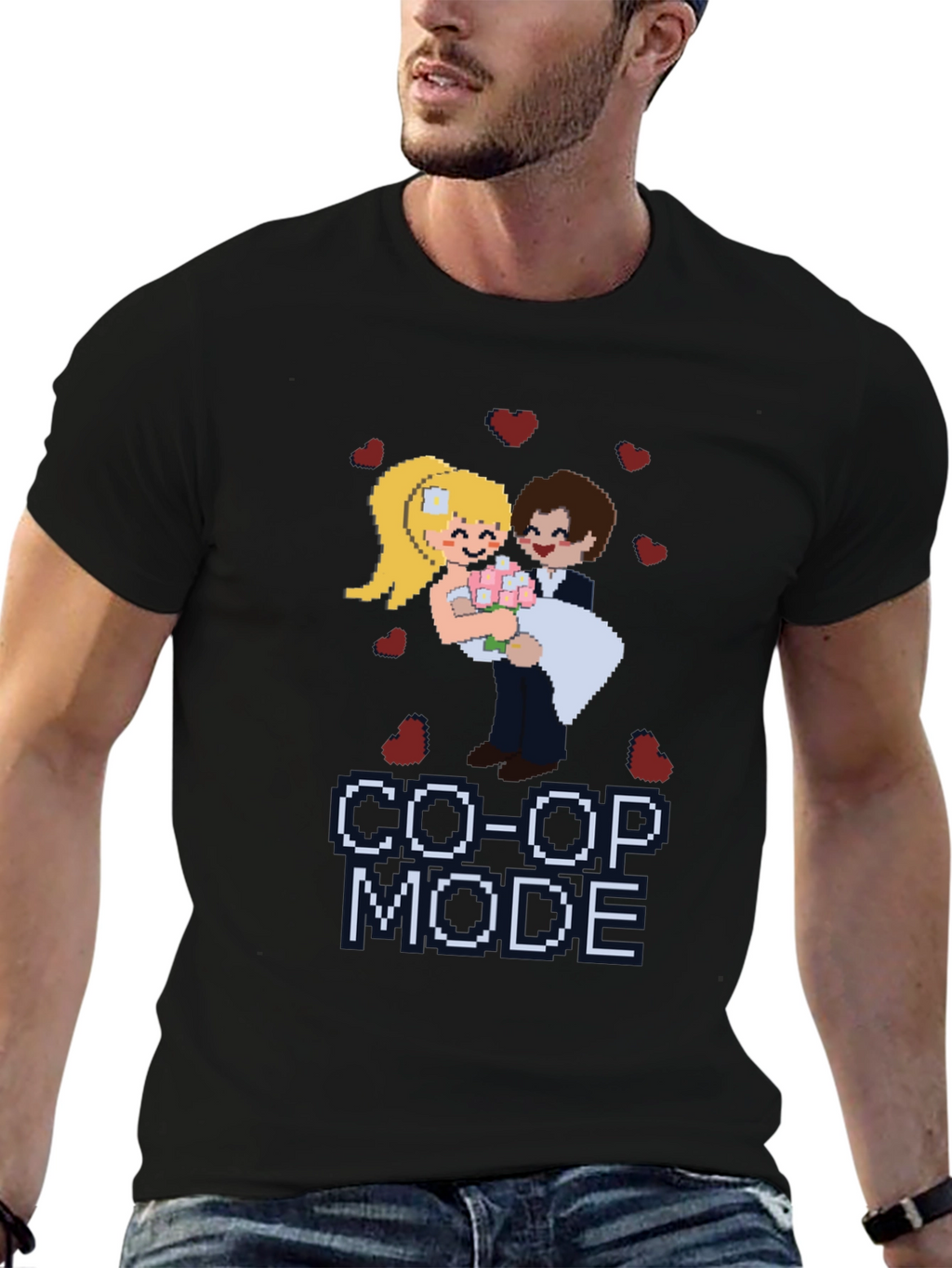 Co-Op Mode Pixel Art T-Shirt