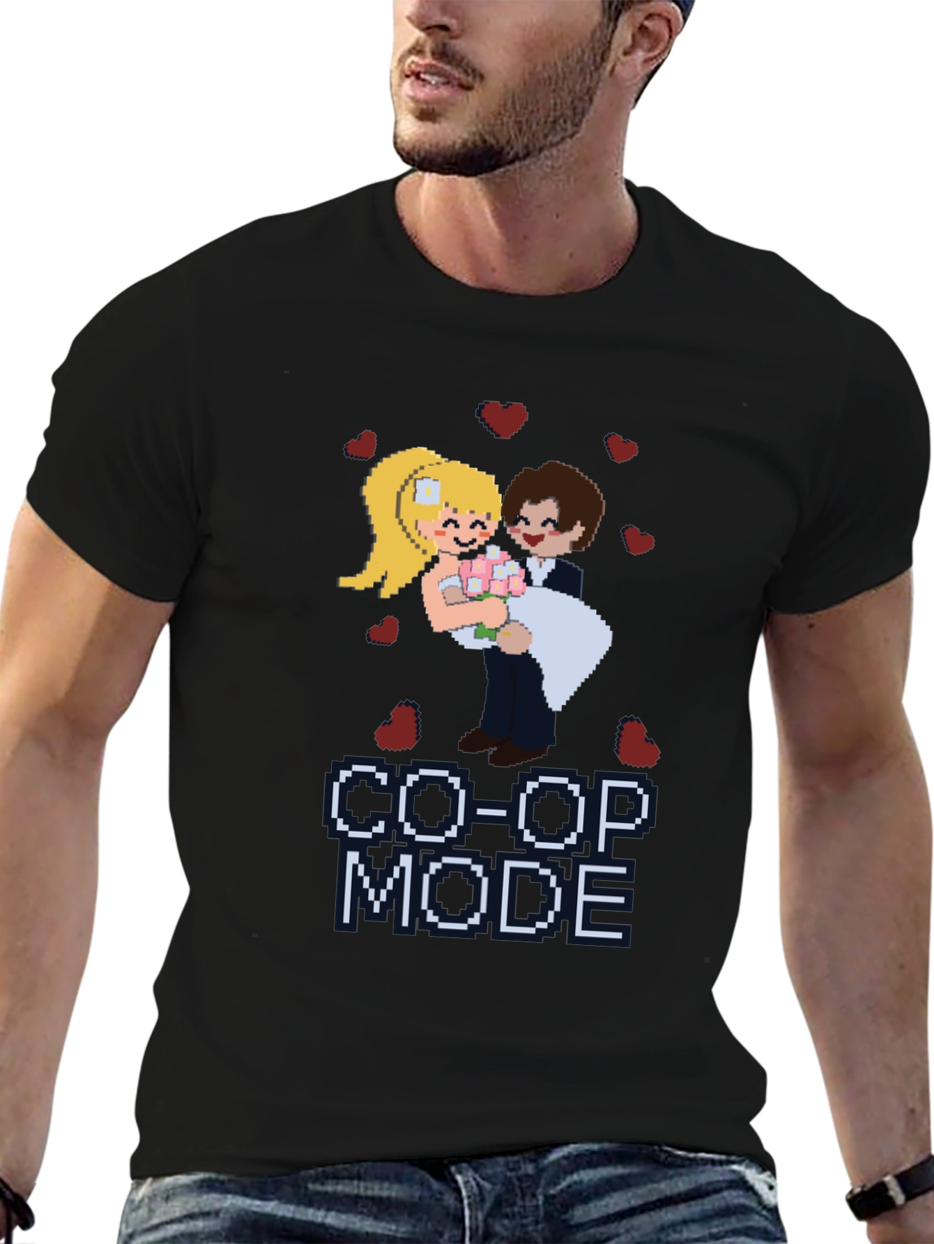 Co-Op Mode Pixel Art T-Shirt