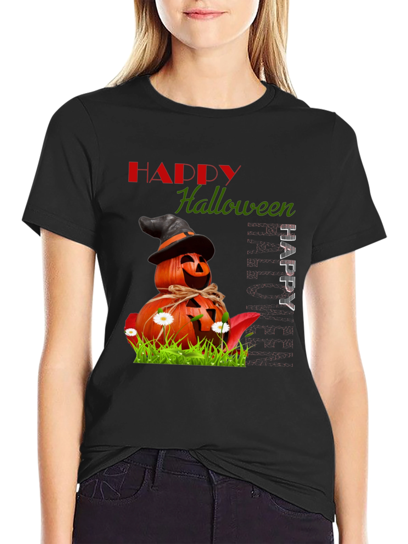 Halloween Pumpkin Stack T-Shirt