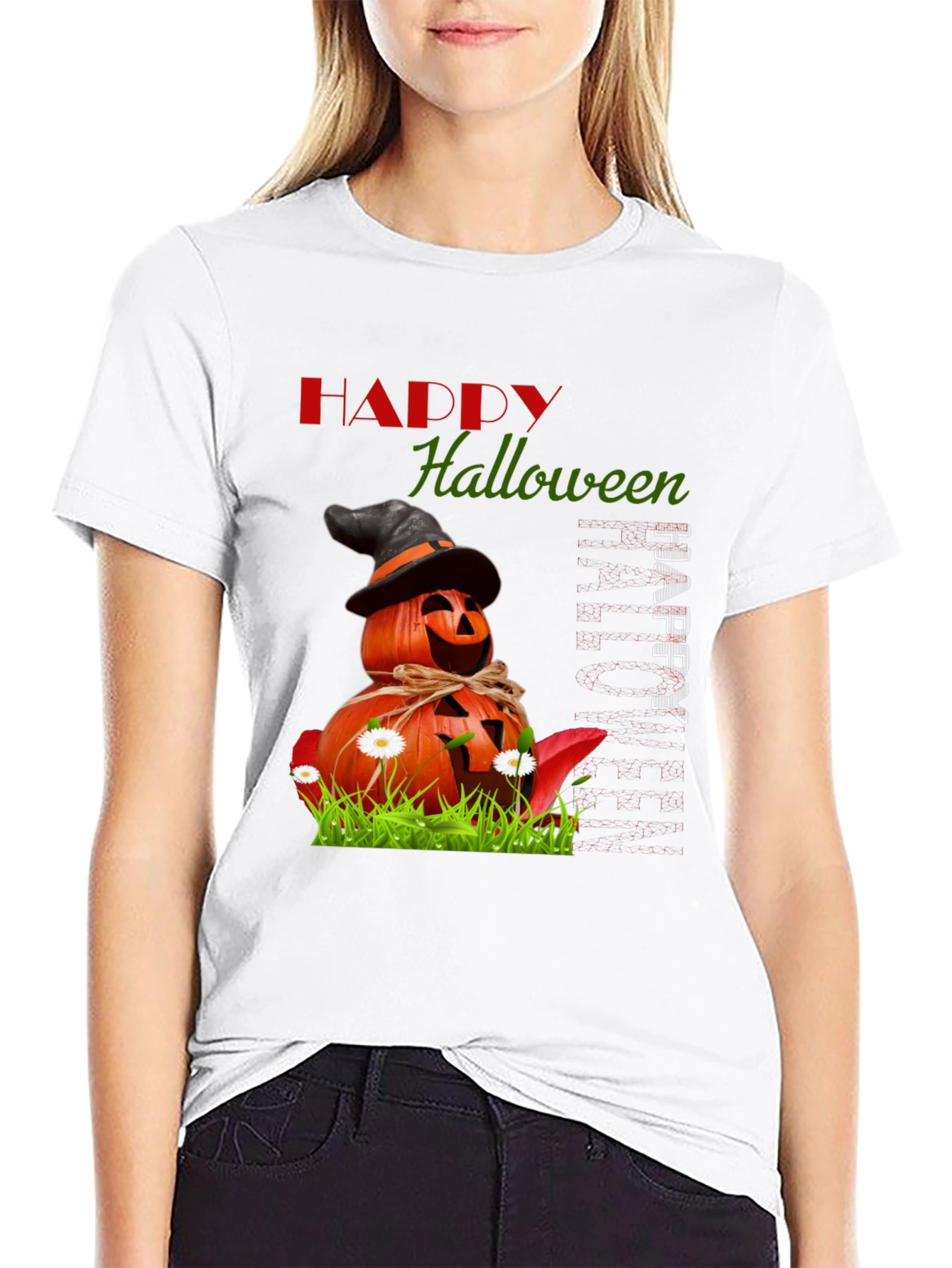Halloween Pumpkin Stack T-Shirt