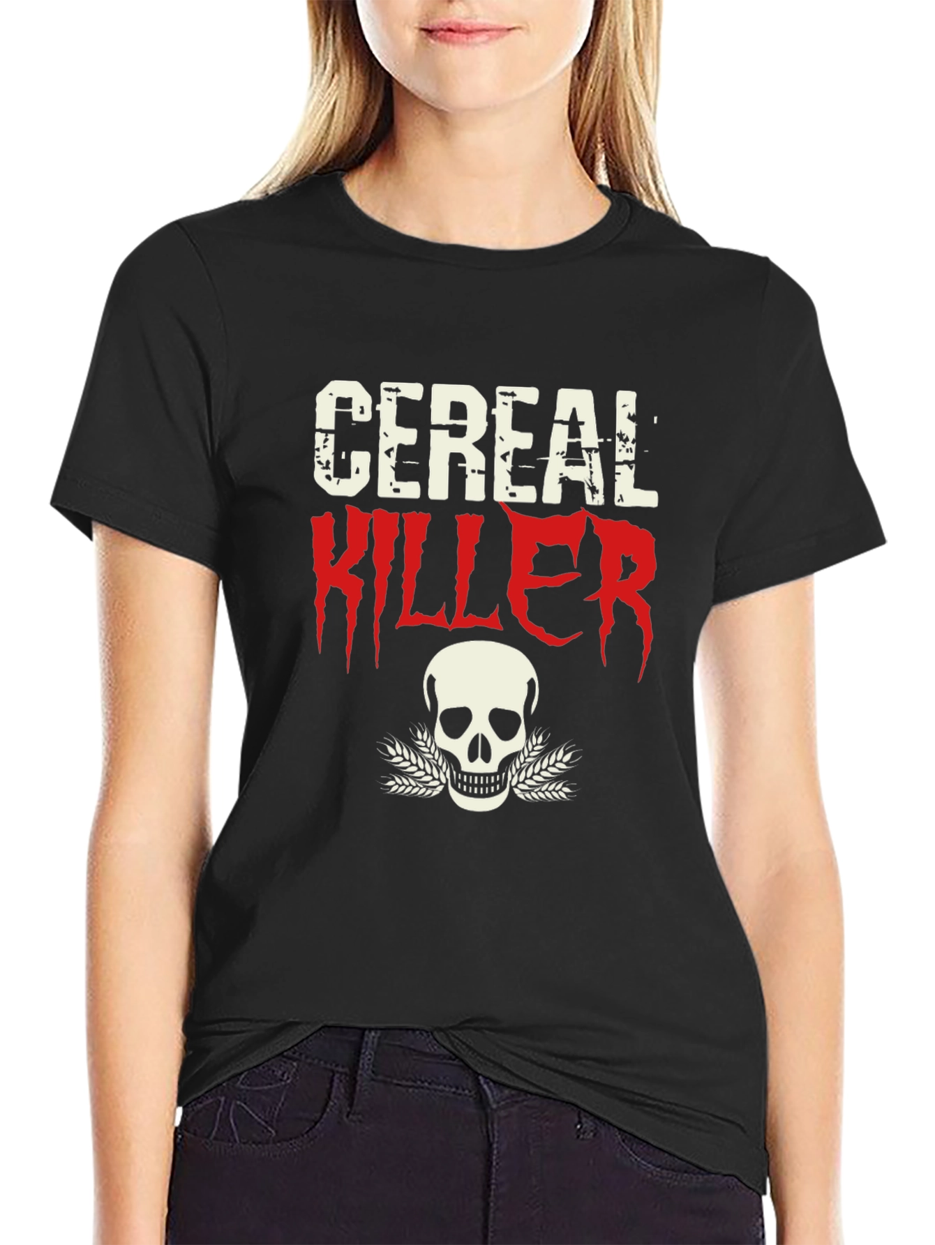 Cereal Killer T-Shirt - Skull Graphic Tee