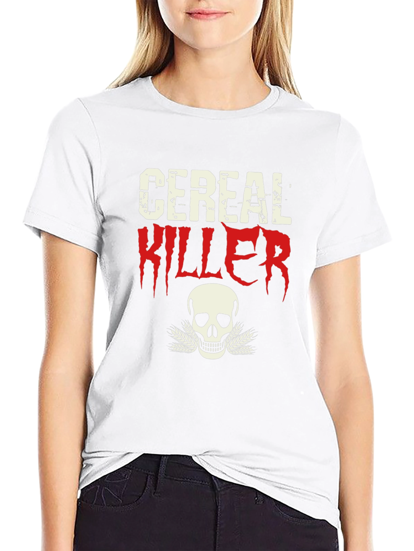 Cereal Killer T-Shirt - Skull Graphic Tee