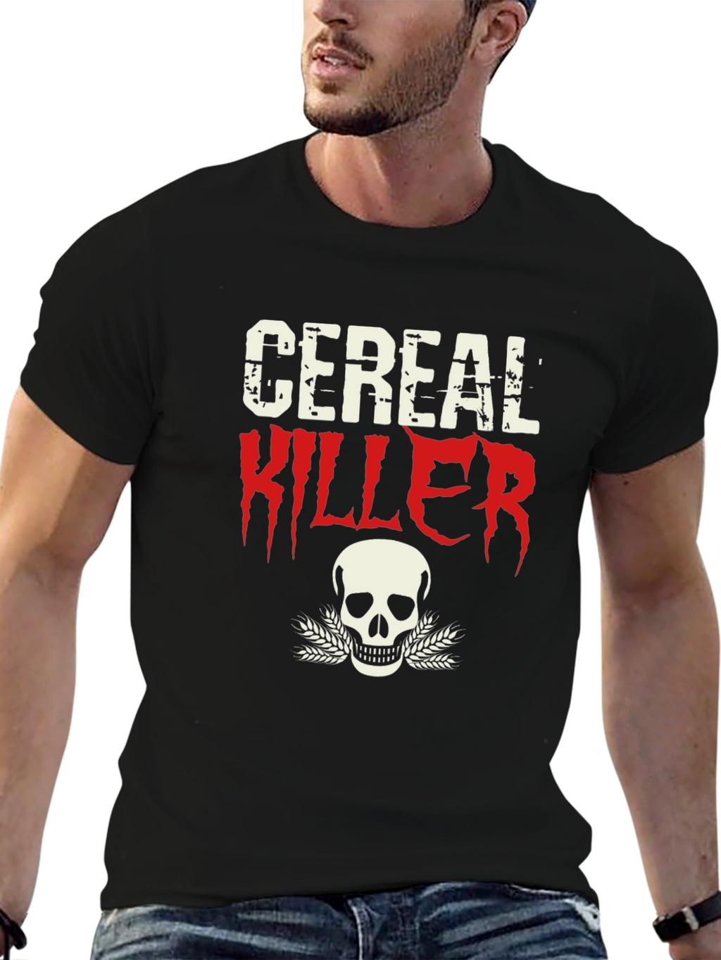 Cereal Killer T-Shirt - Skull Graphic Tee