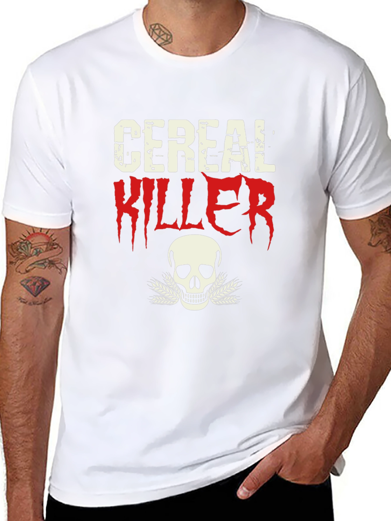 Cereal Killer T-Shirt - Skull Graphic Tee