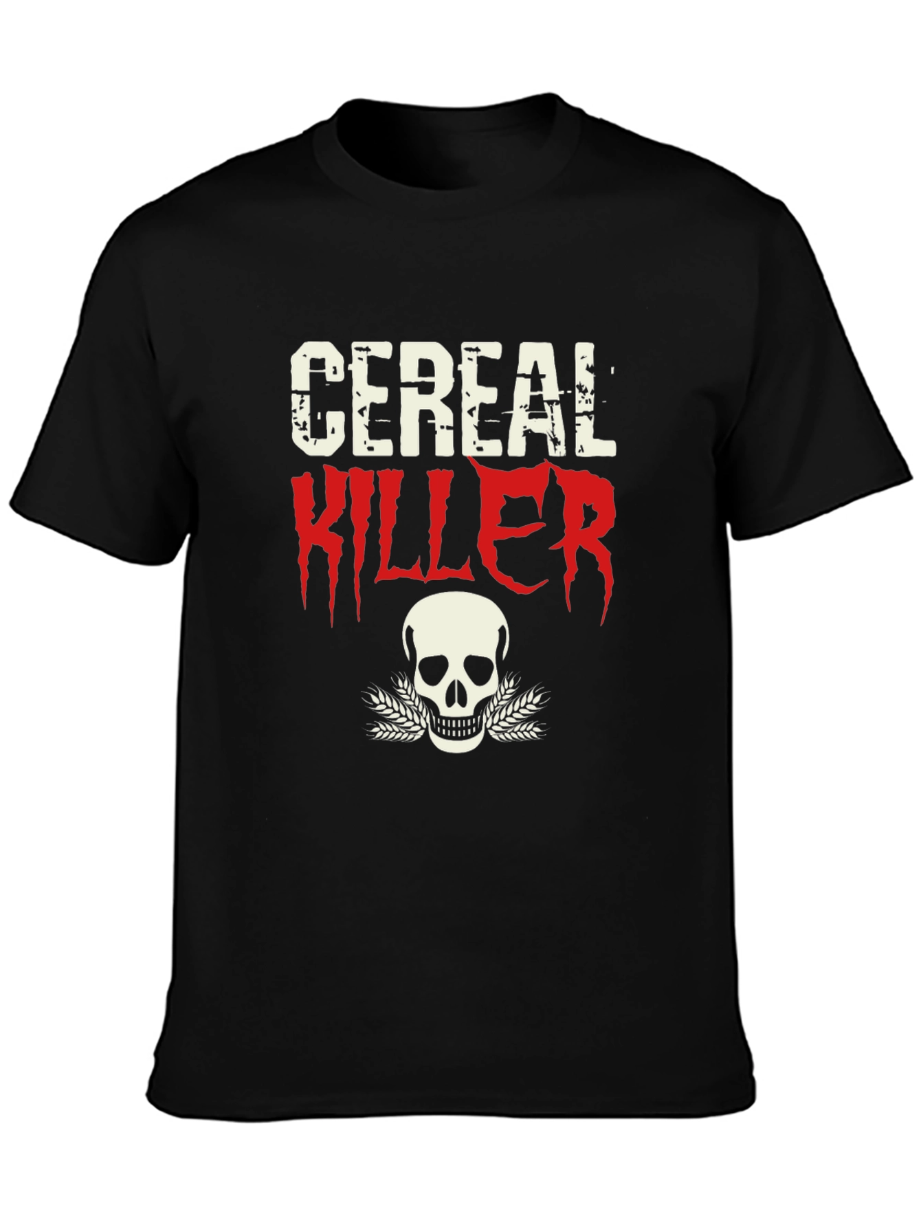 Cereal Killer T-Shirt - Skull Graphic Tee