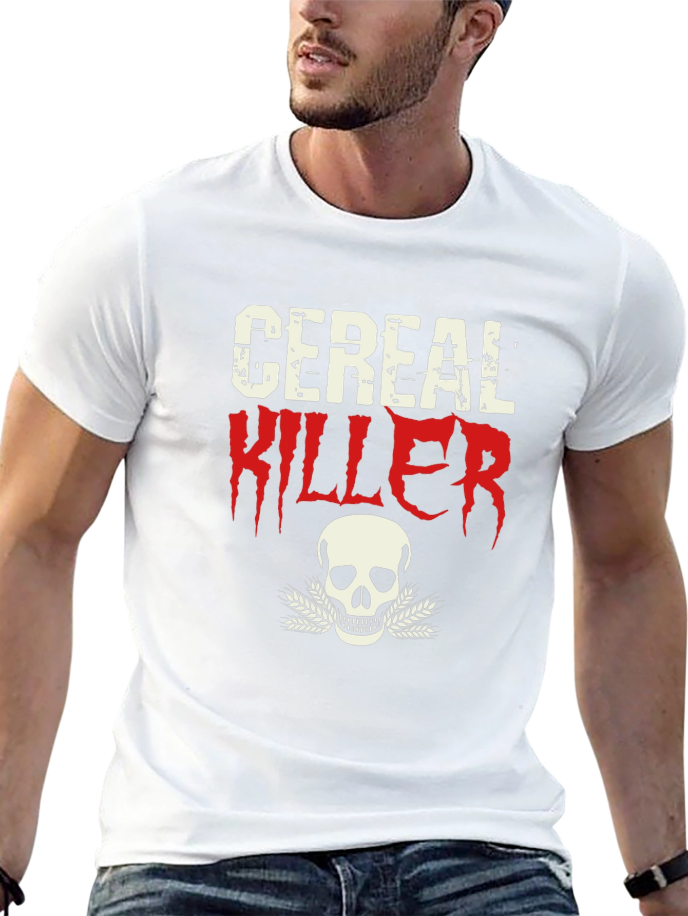Cereal Killer T-Shirt - Skull Graphic Tee